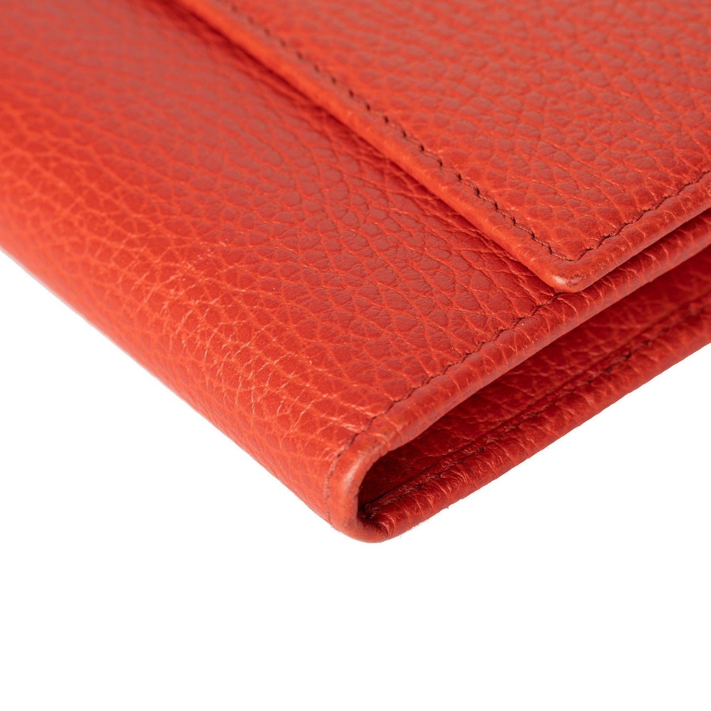 Gucci Red Leather Swing Continental Wallet