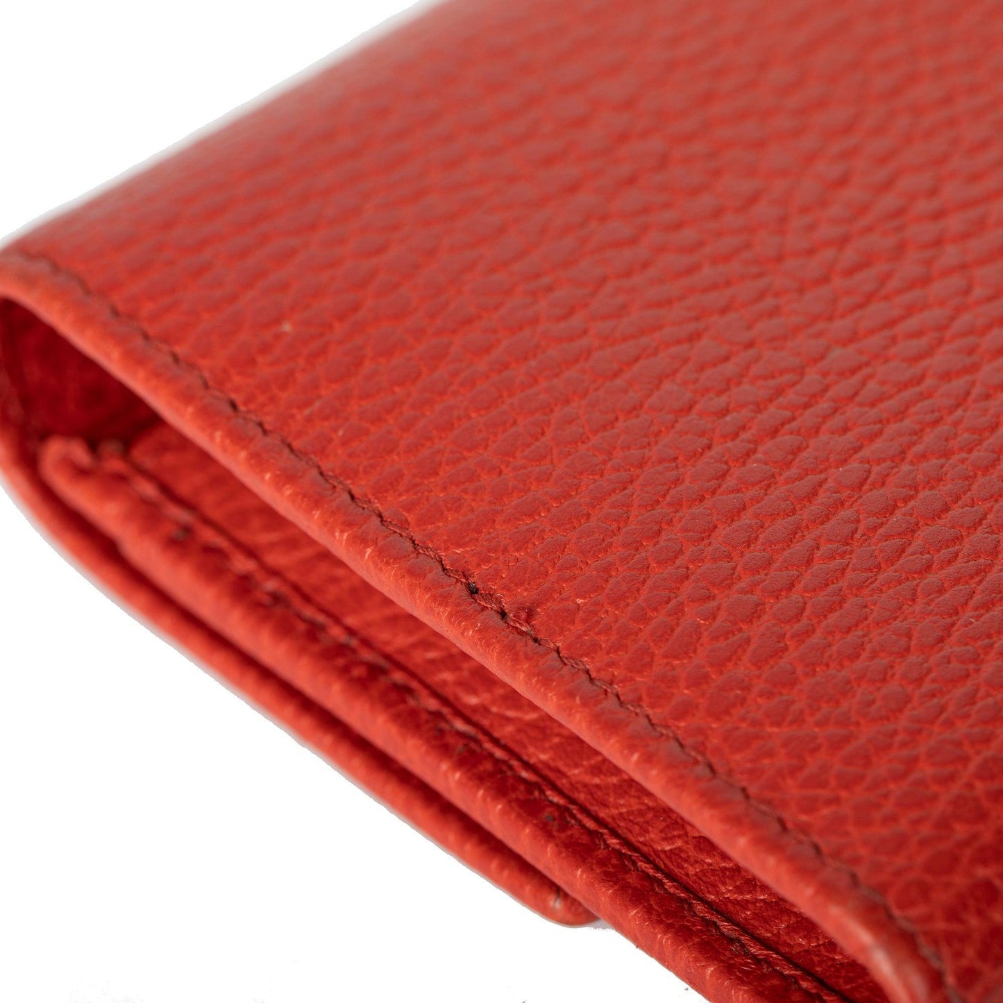 Gucci Red Leather Swing Continental Wallet
