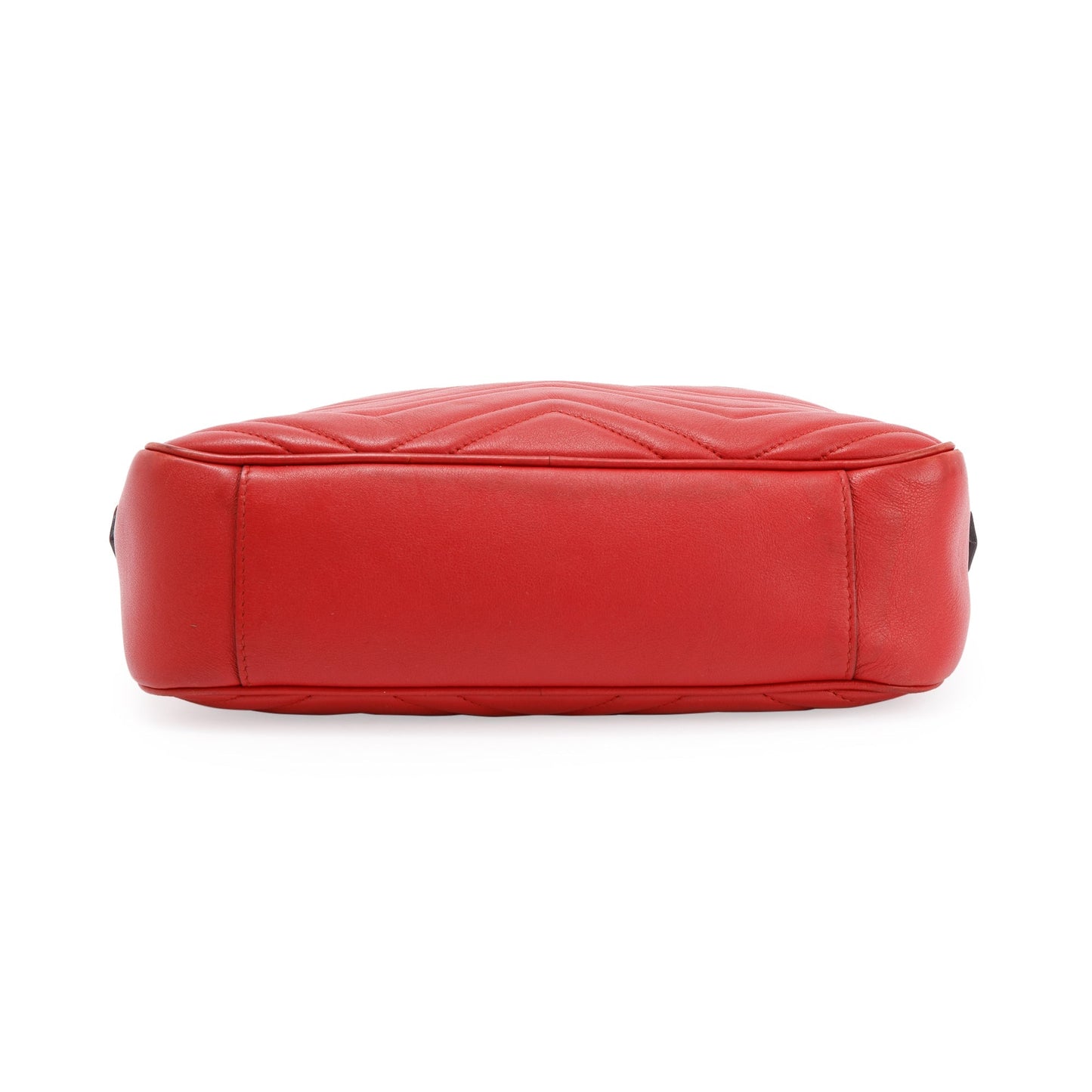 Gucci Red Medium GG Marmont Matelasse Bag