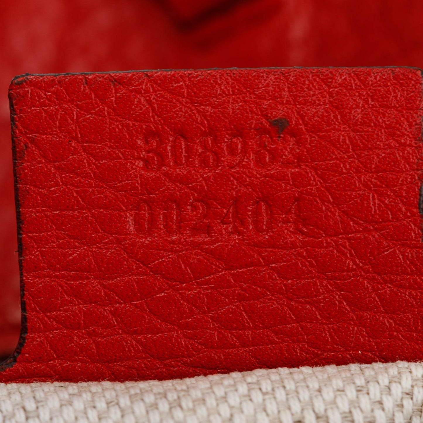 Gucci Red Pebbled Calfksin Leather Medium Soho Chain Tote
