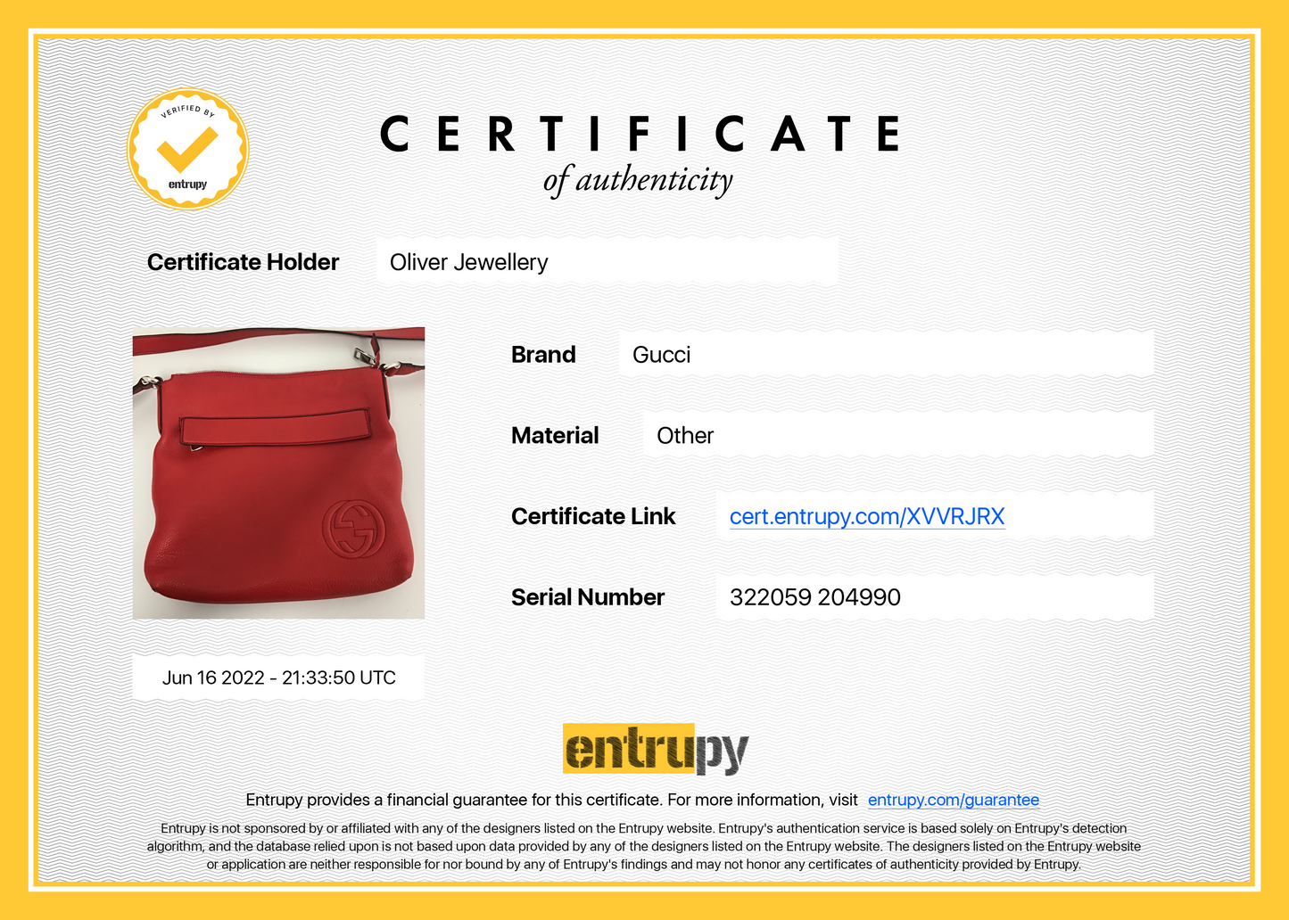 Gucci Red Soho Medium Messenger Bag