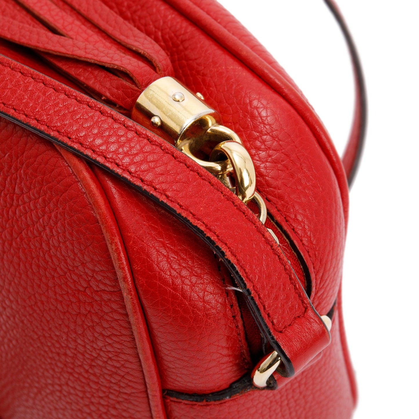 Gucci Red Soho Small Leather Disco Bag