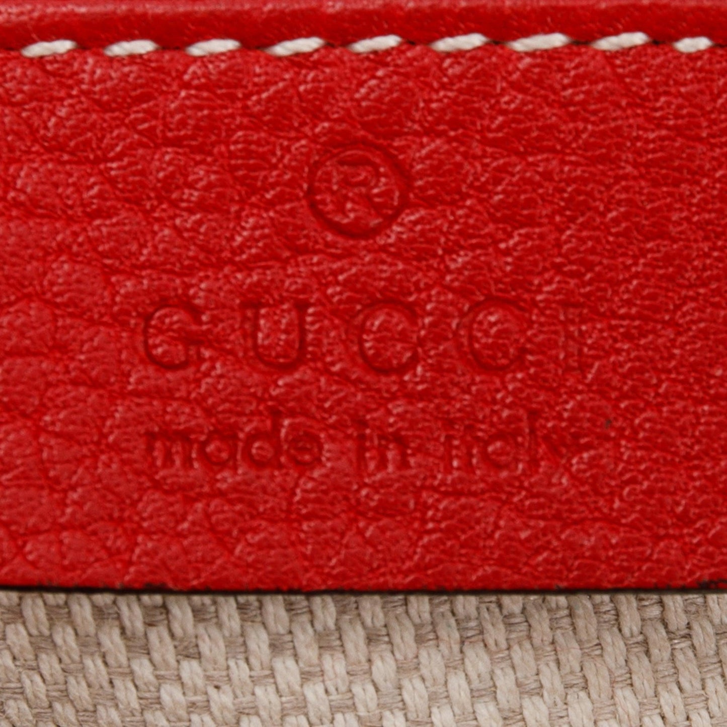 Gucci Red Soho Small Leather Disco Bag