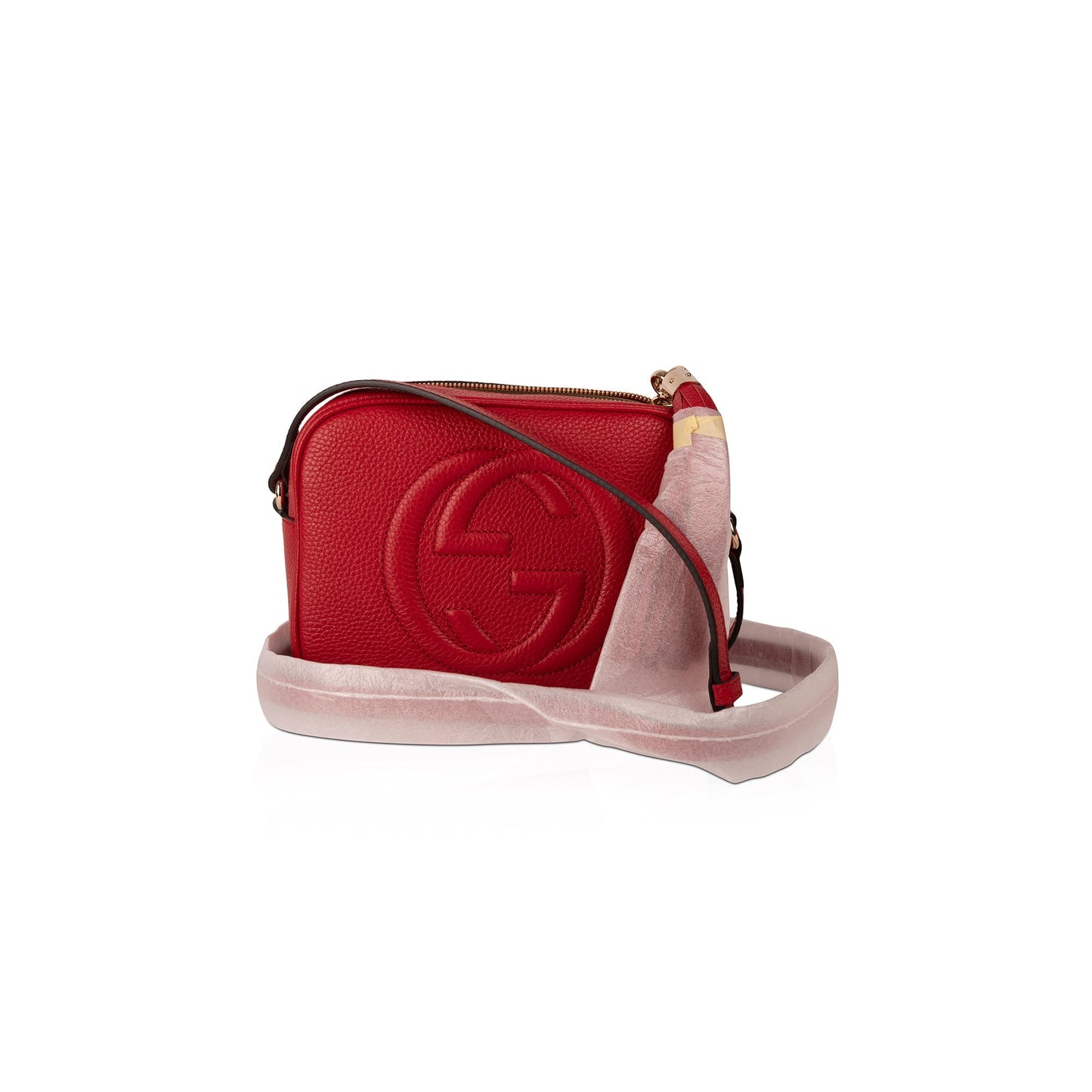 Gucci Red Soho Small Leather Disco Bag