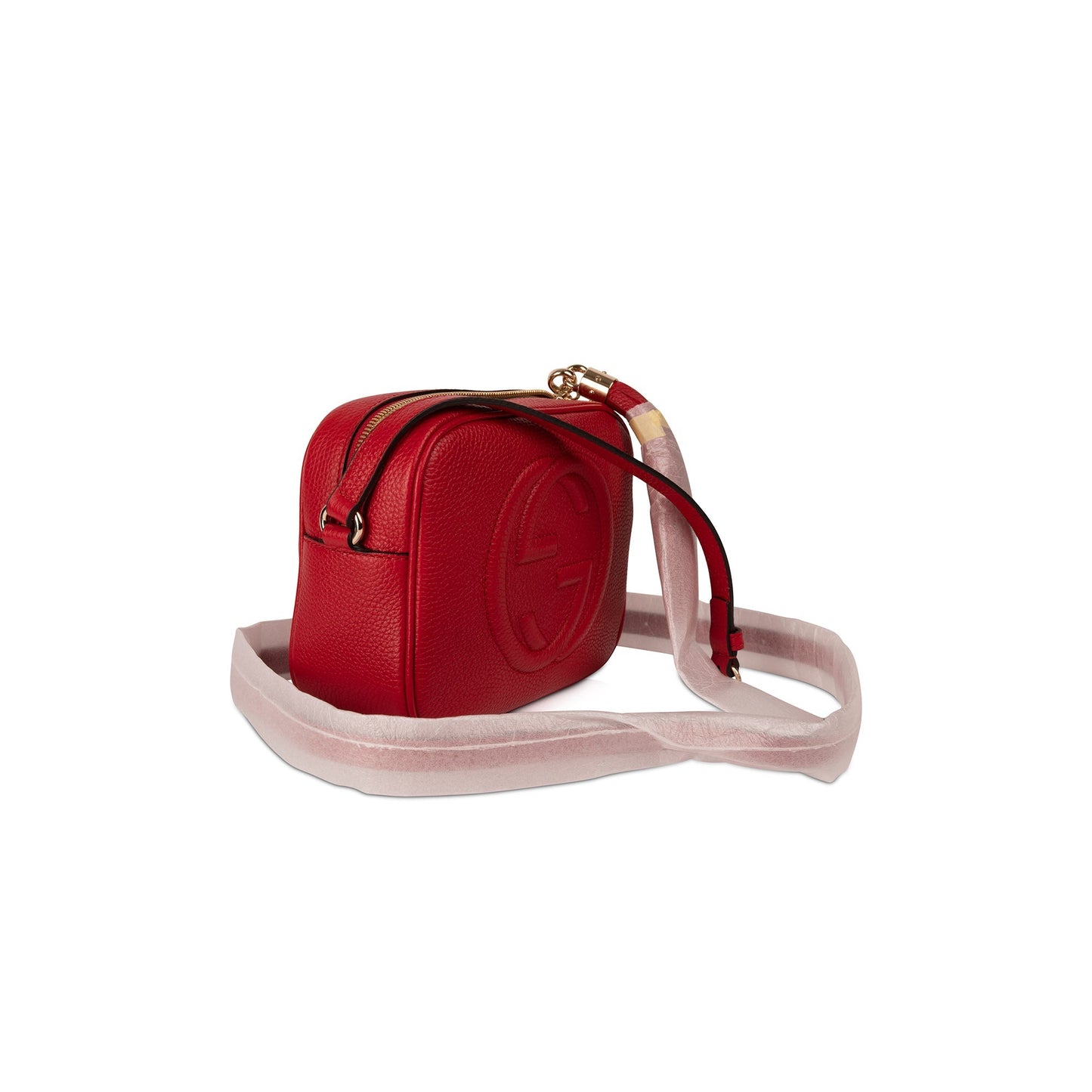 Gucci Red Soho Small Leather Disco Bag