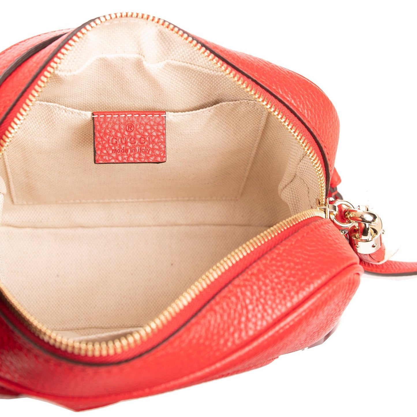 Gucci Red Soho Small Leather Disco Bag