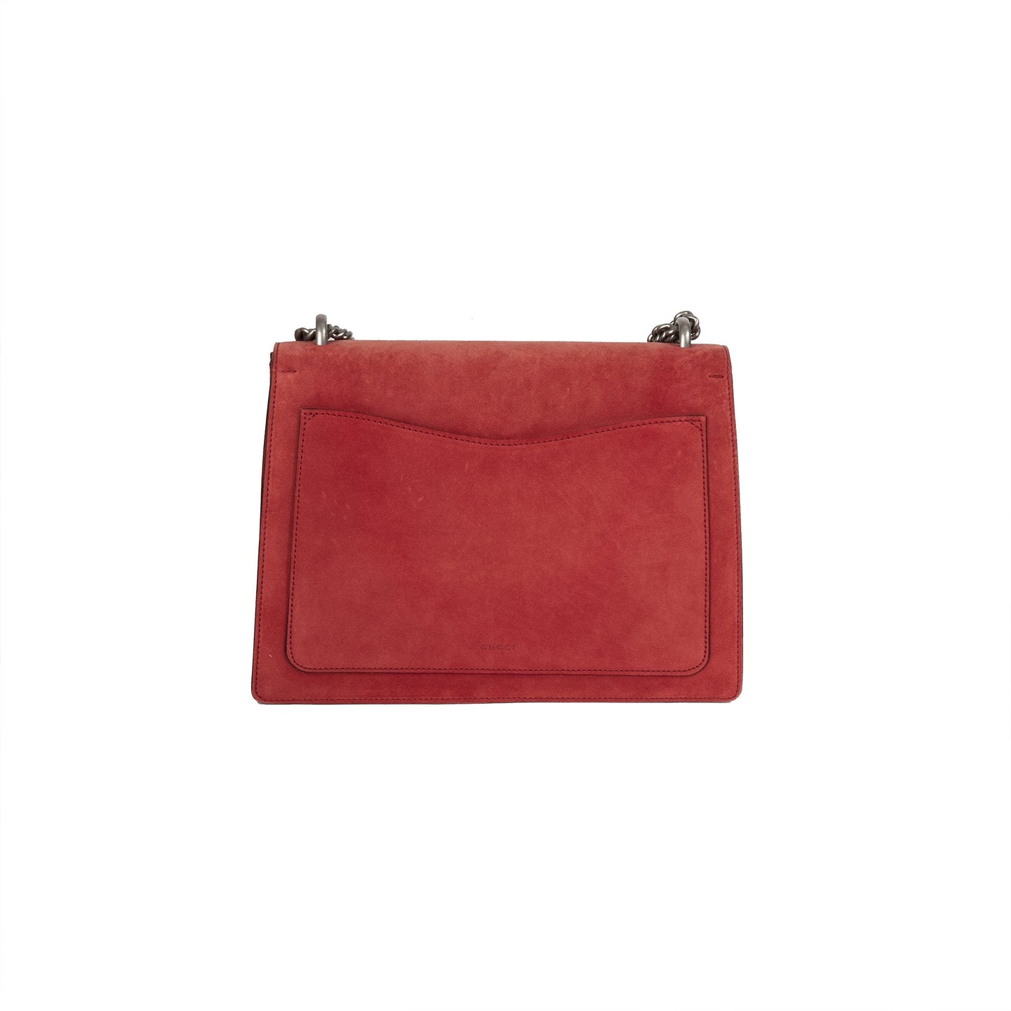 Gucci Red Suede Dionysus Medium Shoulder Bag
