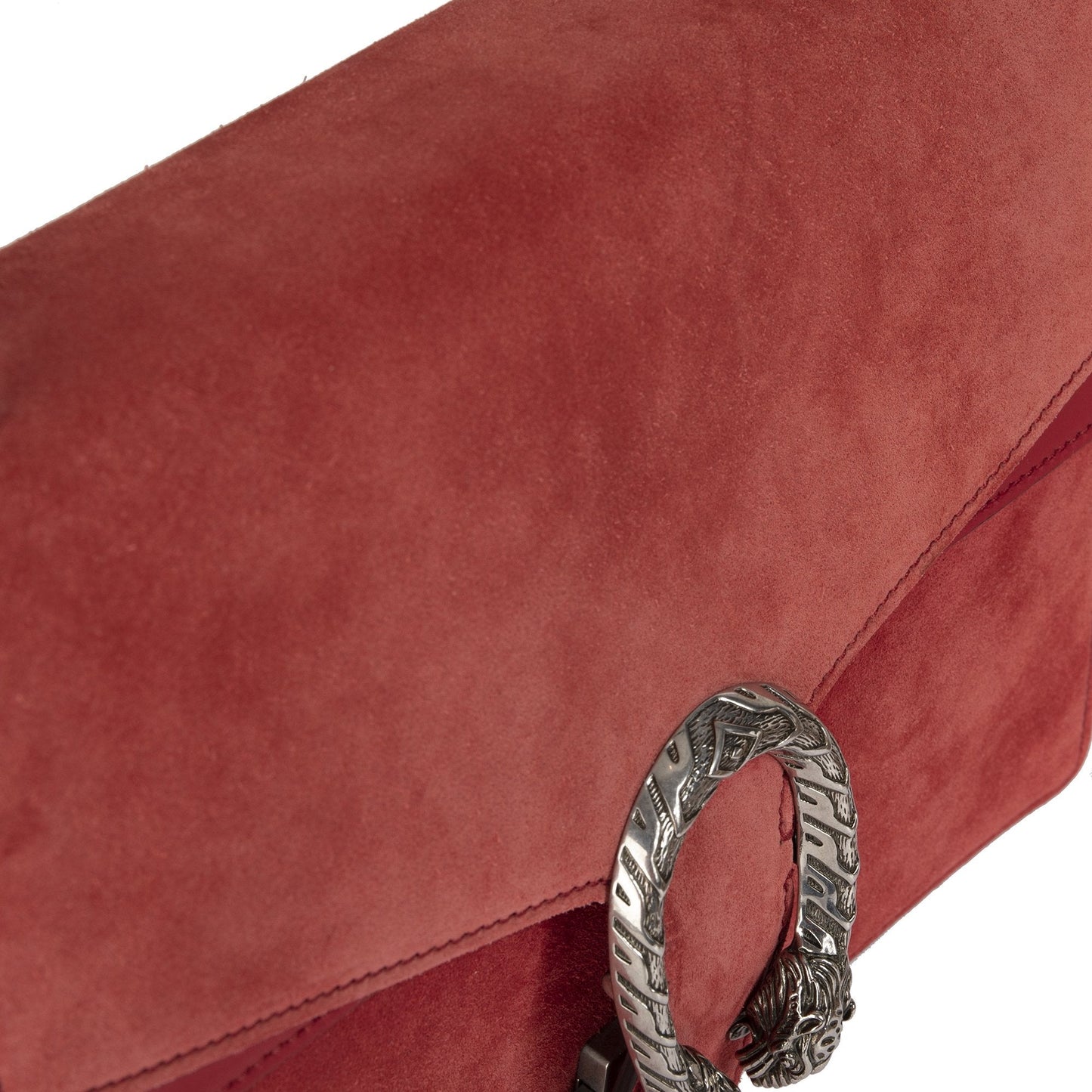 Gucci Red Suede Dionysus Medium Shoulder Bag