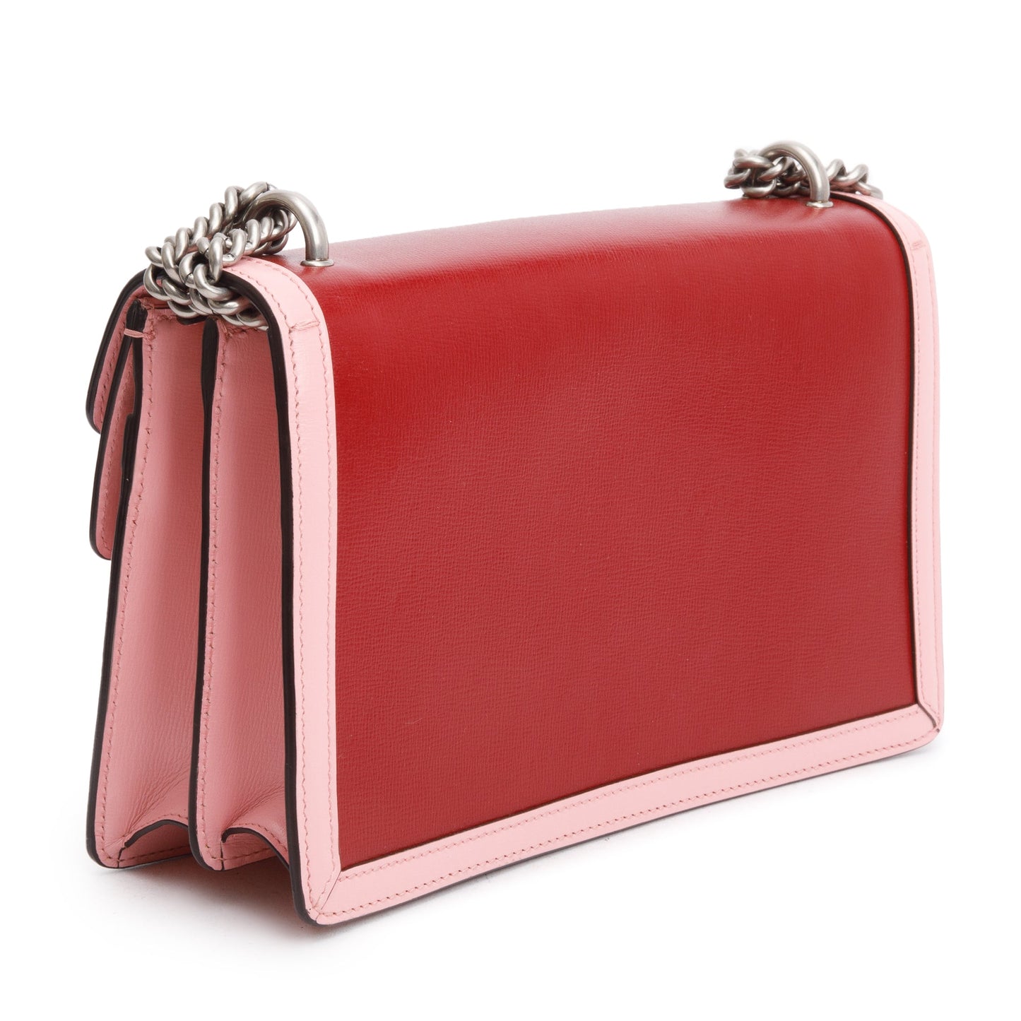 Gucci Red/Pink Bicolor Calfskin Leather Small Dionysus Shoulder Bag