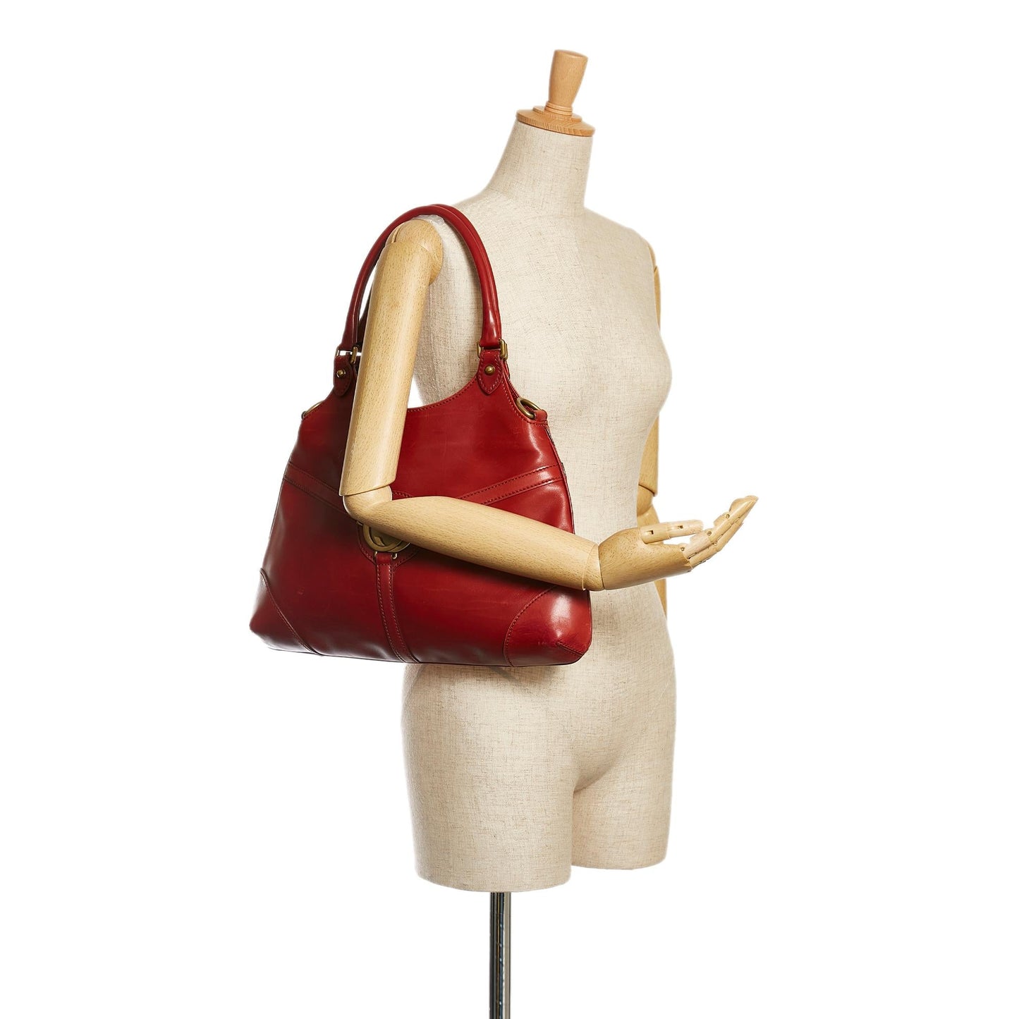 Gucci Reins Leather Shoulder Bag (SHG-34982)