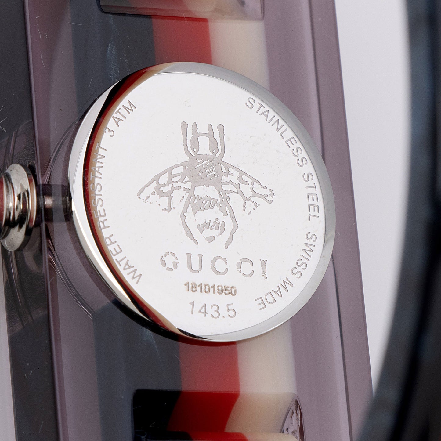 Gucci Resin Vintage Web Rectangular Watch (SHF-gOEPWE)