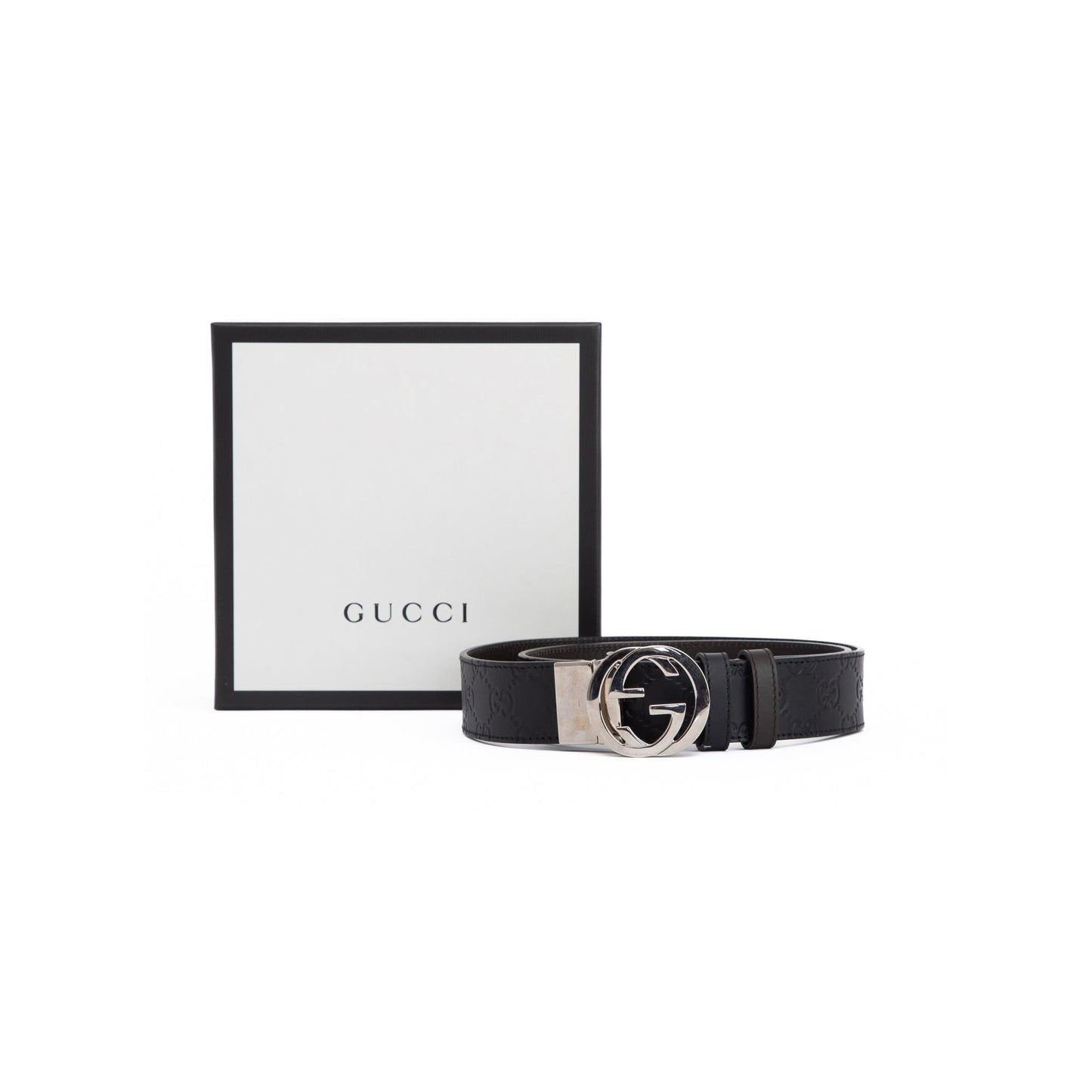 Gucci Reversible Gucci Signature Leather Belt