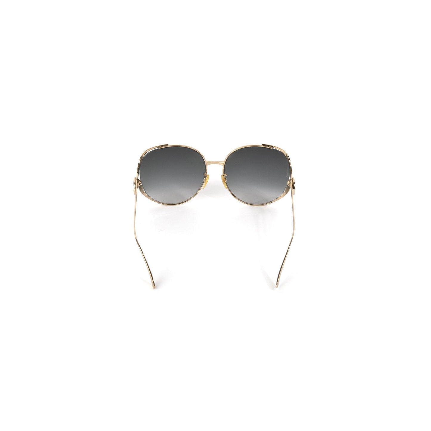 Gucci Round-Frame Metal Sunglasses