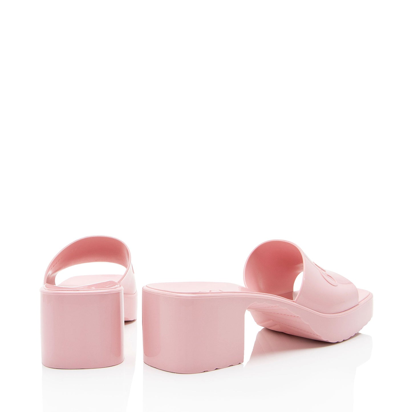 Gucci Rubber Slide Sandals - Size 7 / 37