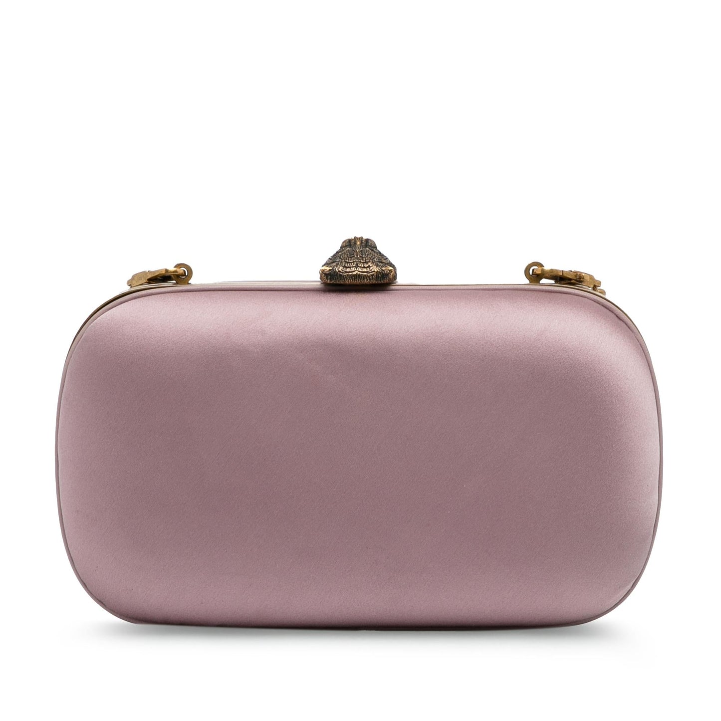 Gucci Satin Animalier Broadway Clutch on Chain (SHG-pOhviu)
