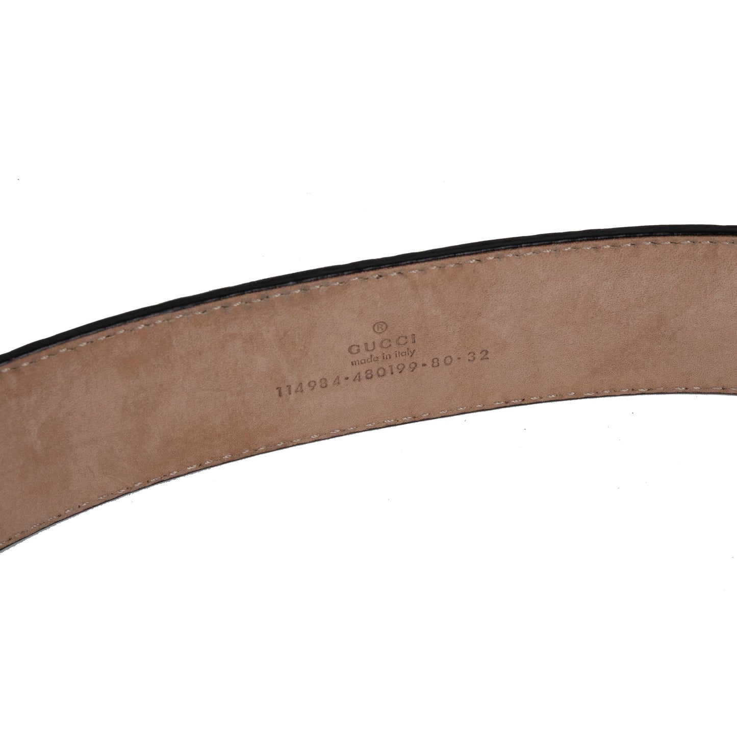 Gucci Signature Leather Belt with Interlocking G Buckle
