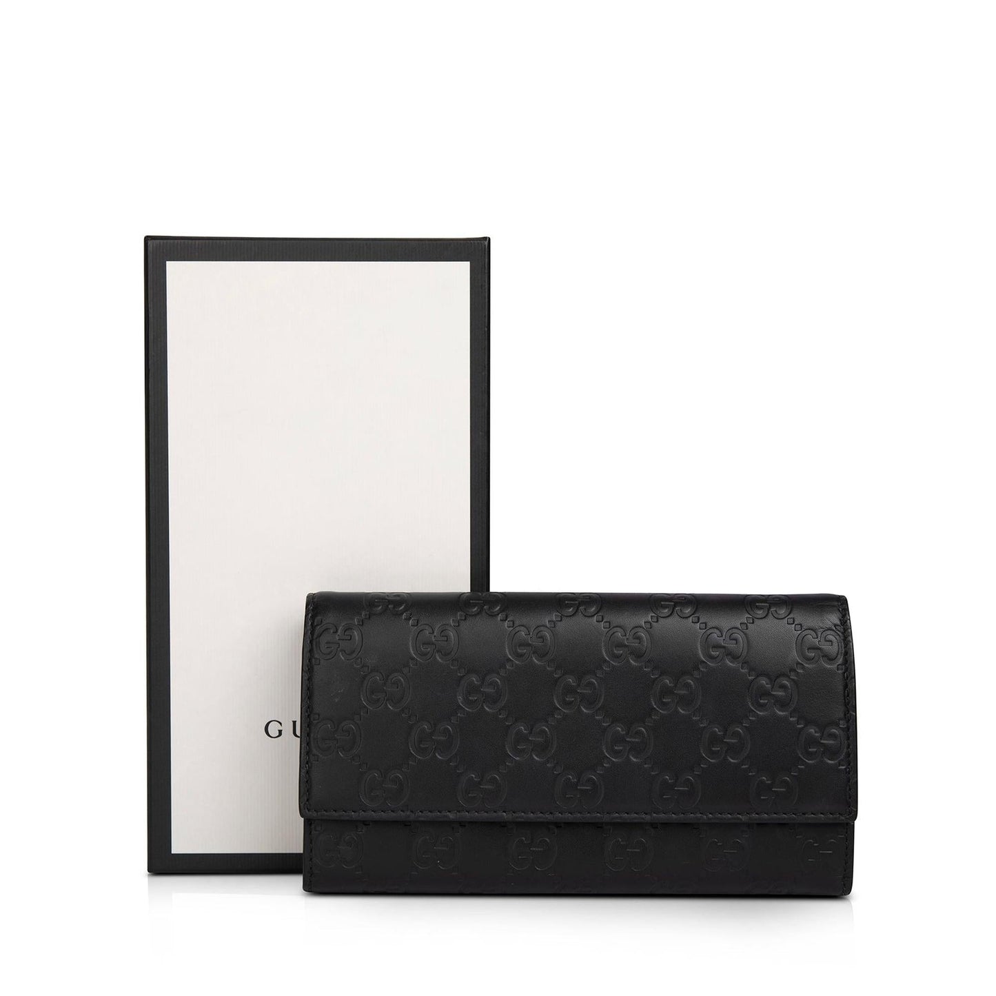 Gucci Signature Leather Continental Wallet