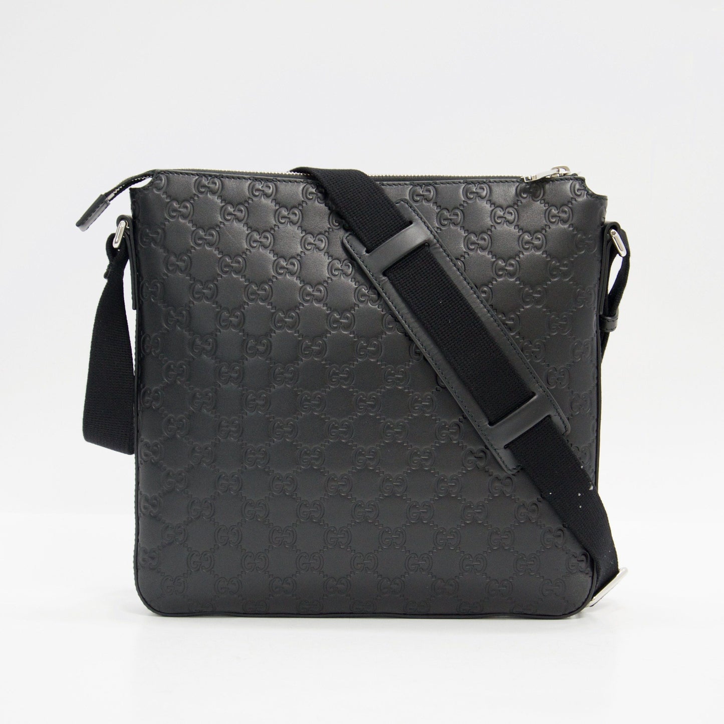Gucci Signature Leather Messenger Bag