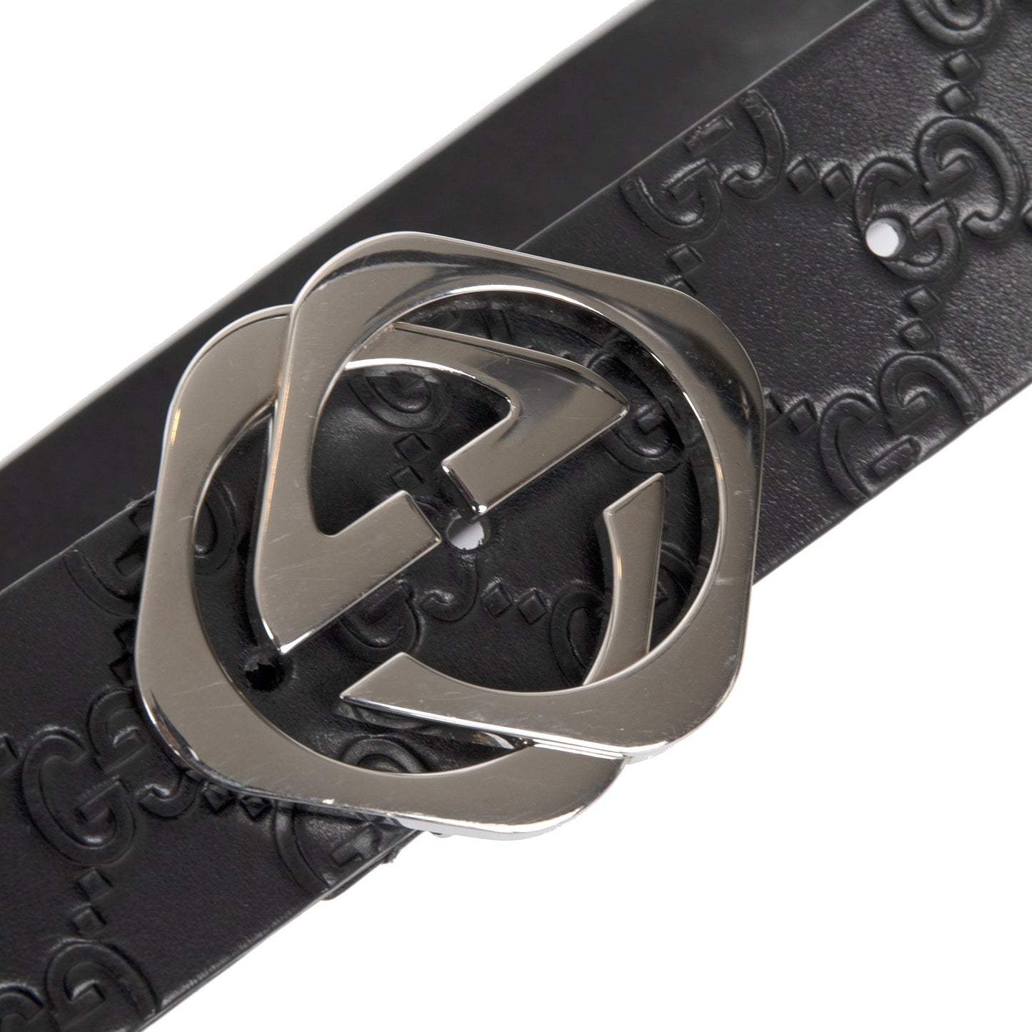 Gucci Signature Leather Square G Buckle Belt