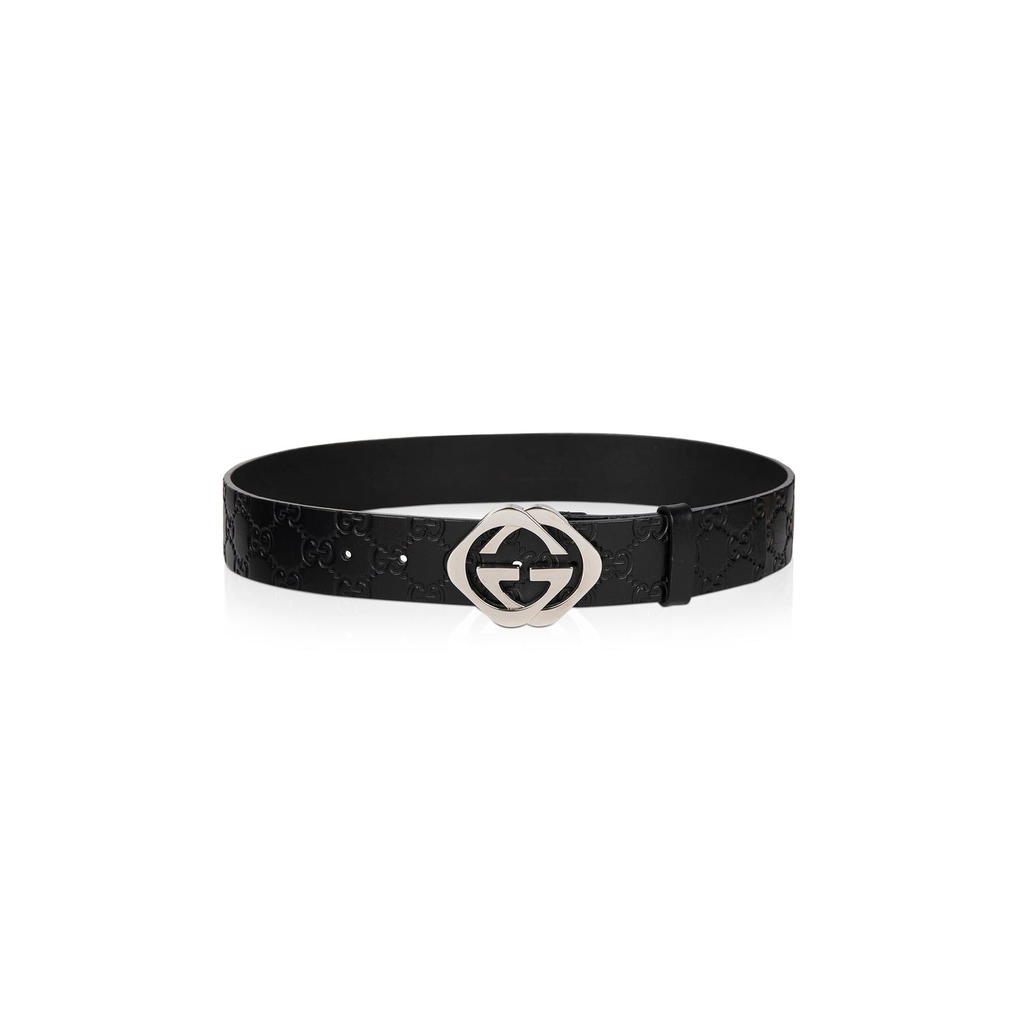 Gucci Signature Leather Square G Buckle Belt