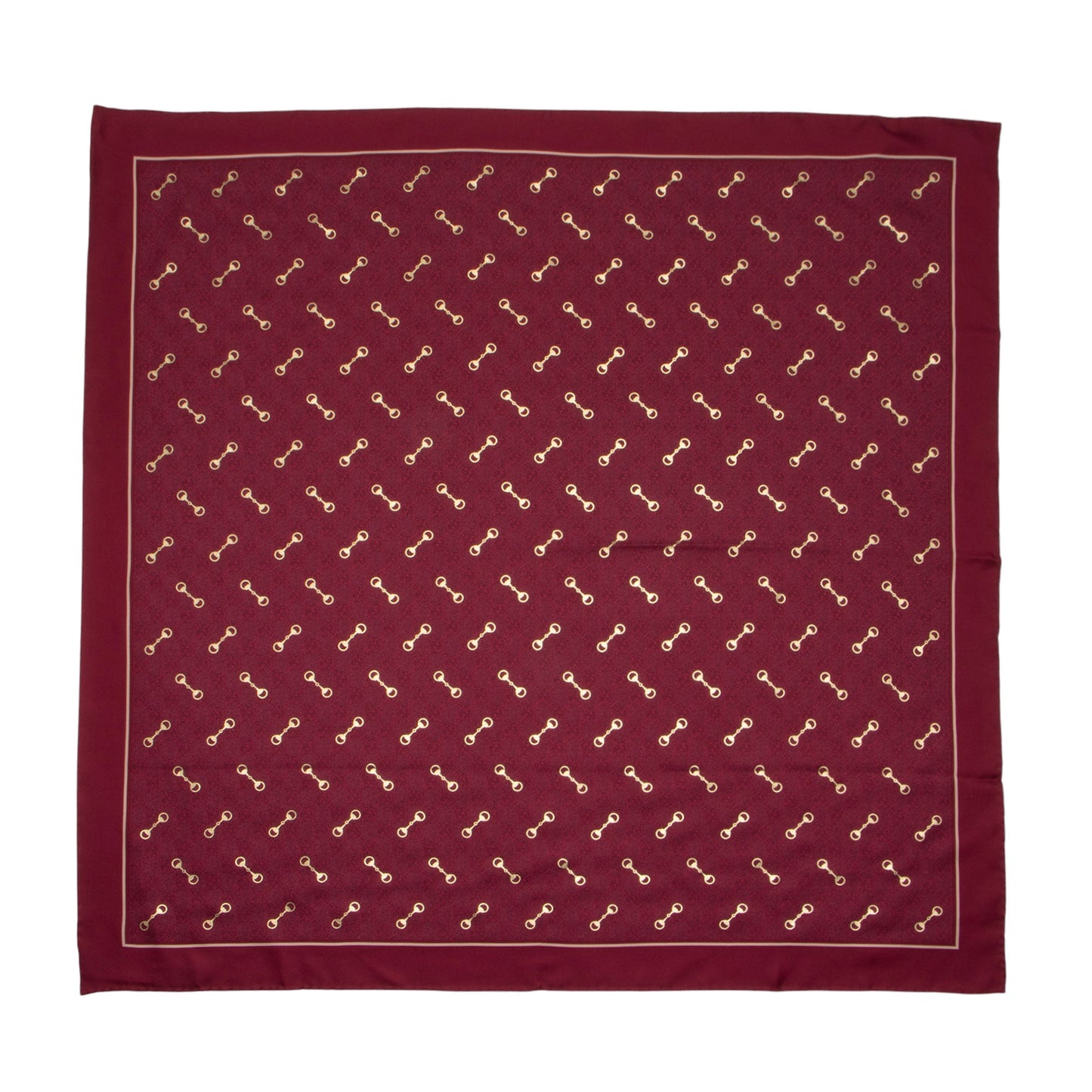 Gucci Silk Horsebit Twill Scarf (SHF-A9MsNf)