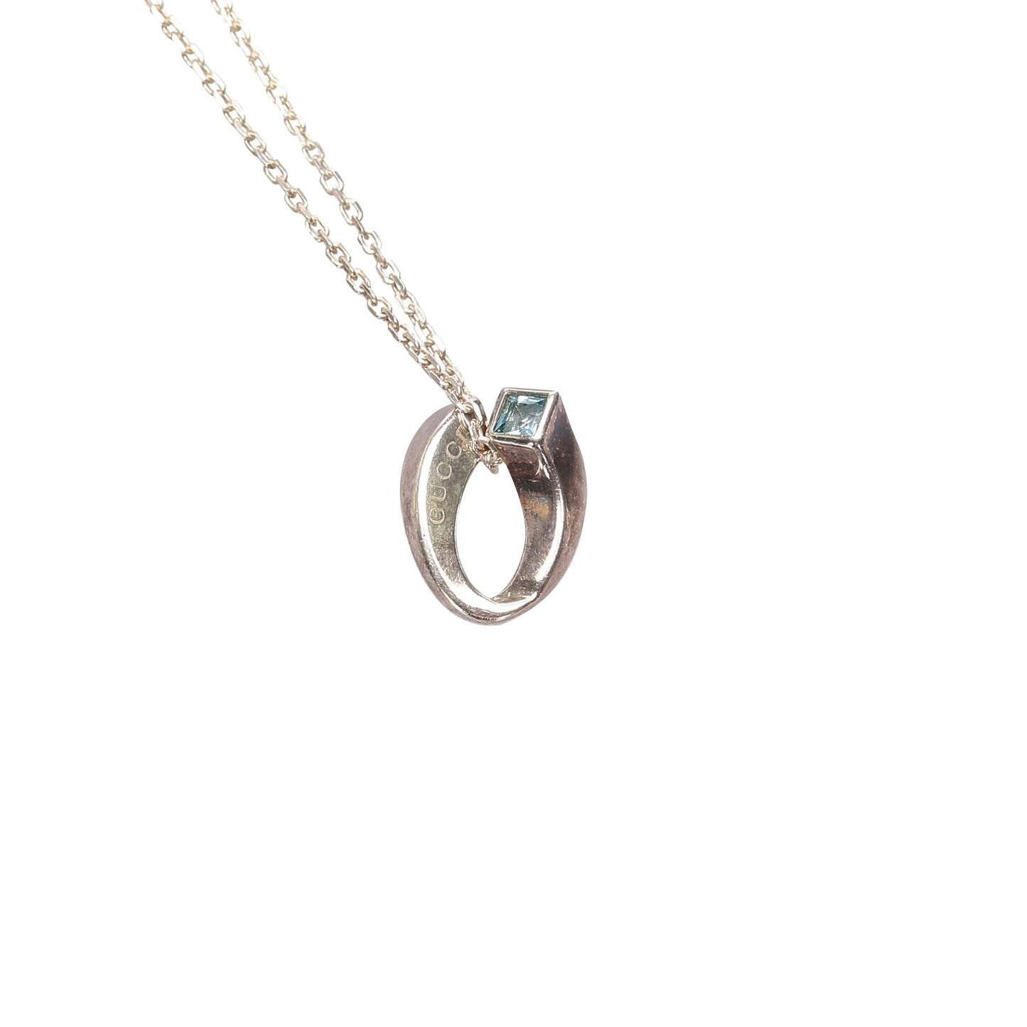 Gucci Silver Pendant Necklace (SHG-22428)