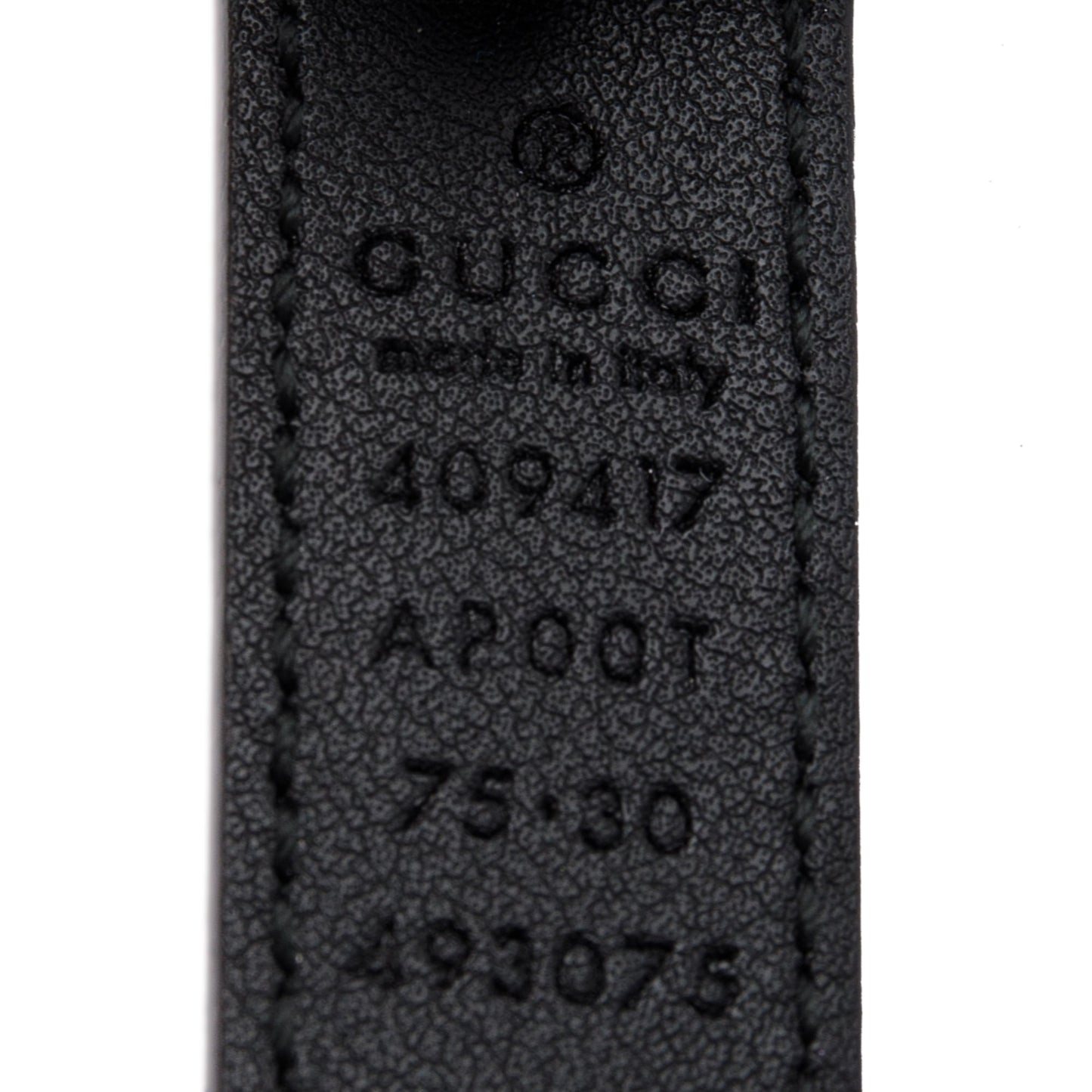 Gucci Skinny Leather Belt with Double G Buckle