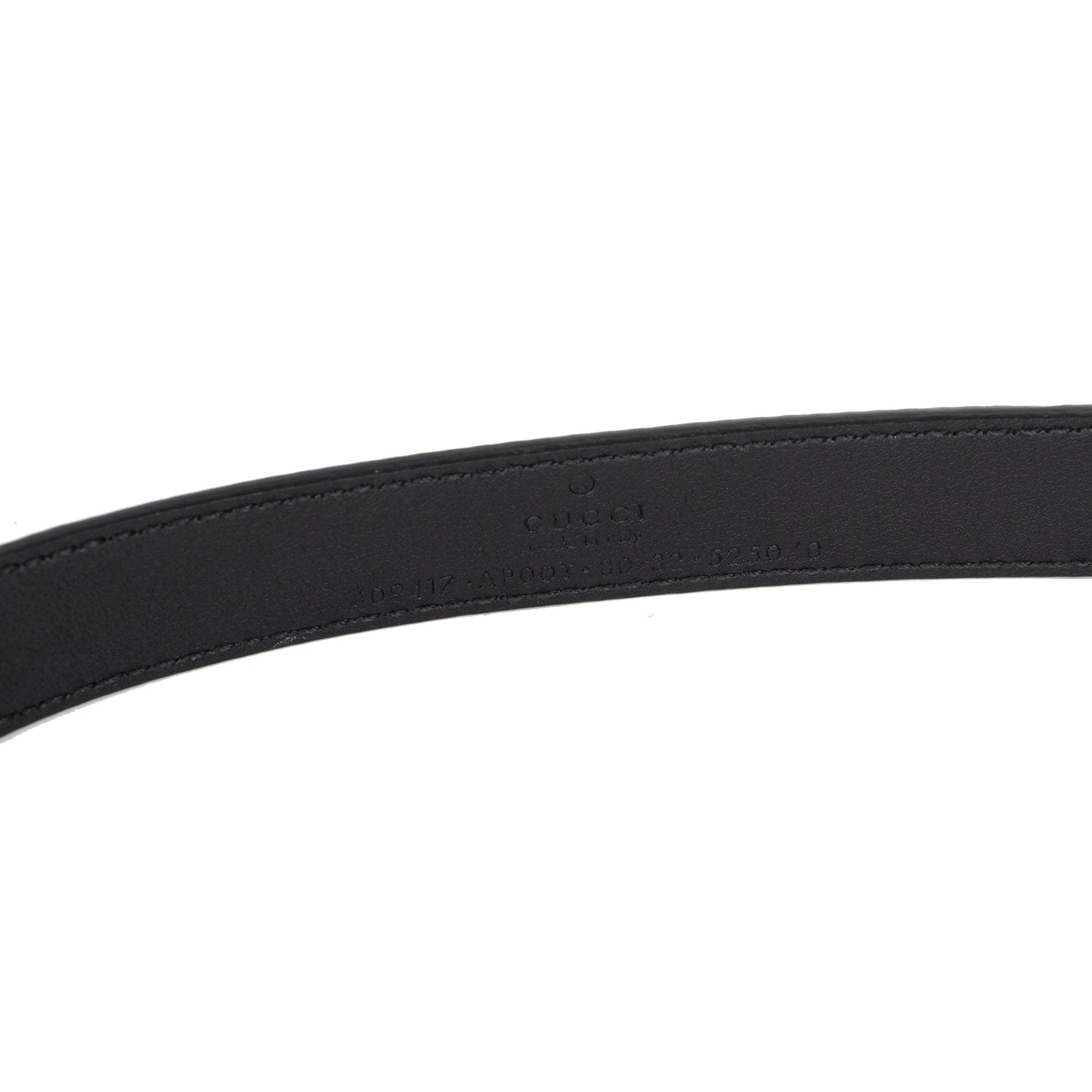Gucci Skinny Leather Belt with Double G Buckle