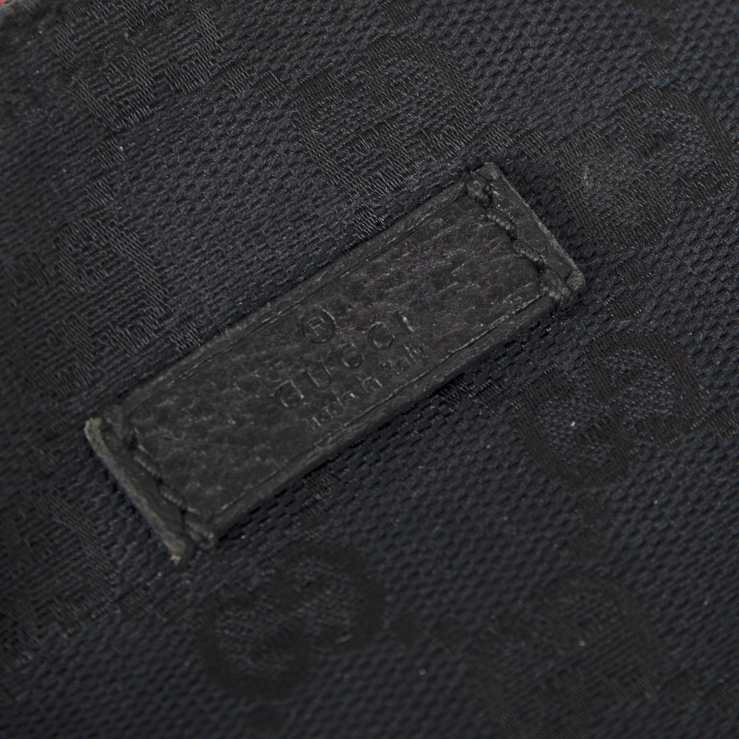 Gucci Small Black GG Canvas Web Crossbody Bag