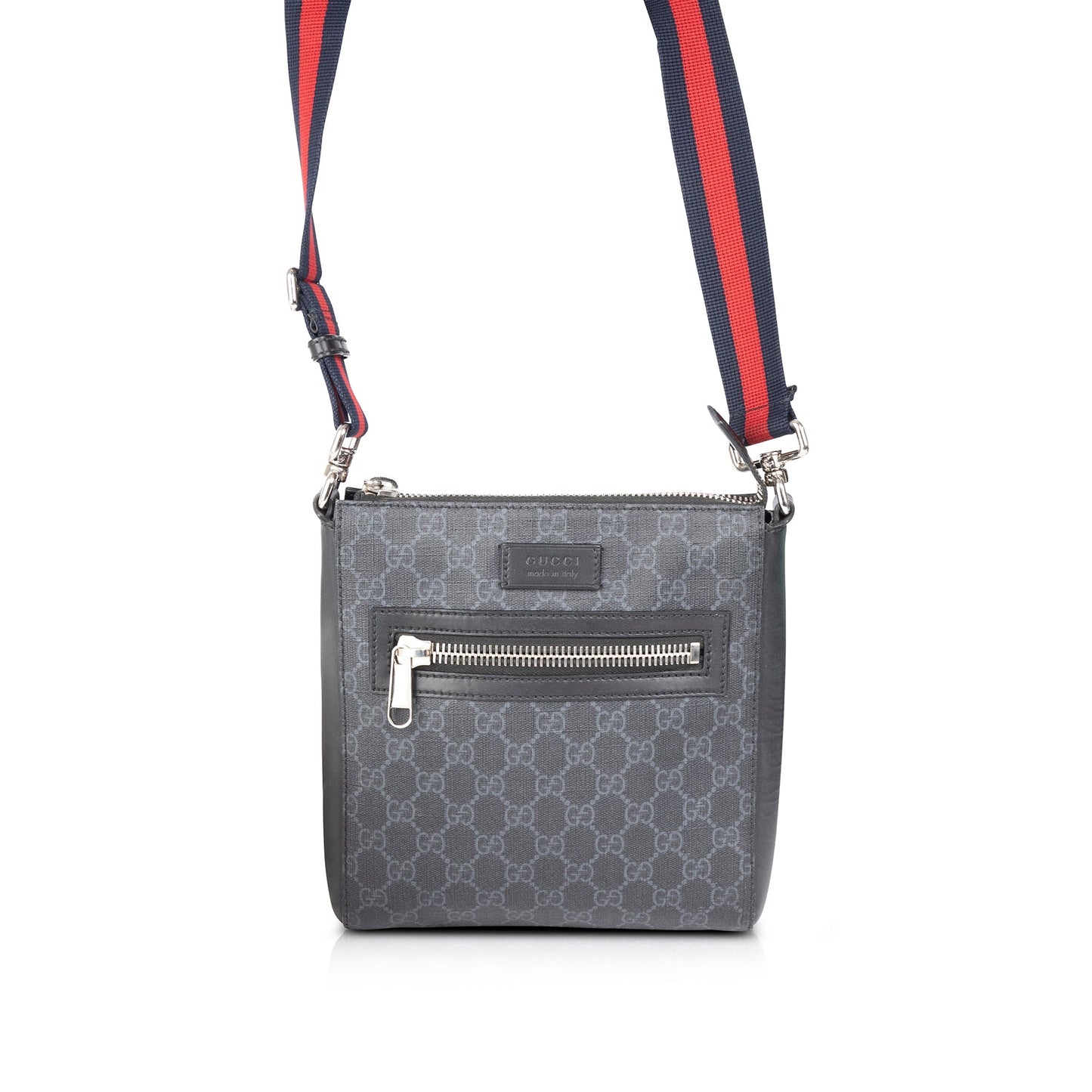 Gucci Small Black GG Supreme Messenger Bag