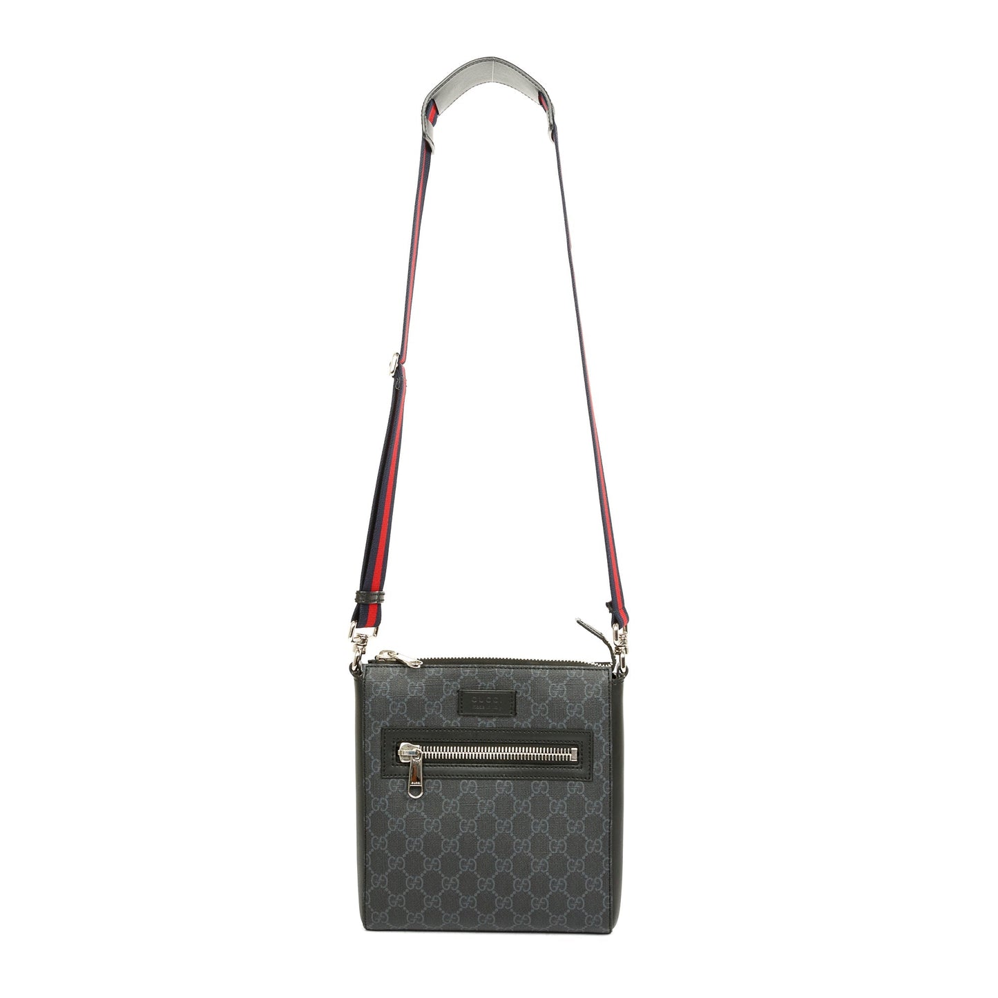 Gucci Small Black GG Supreme Messenger Bag