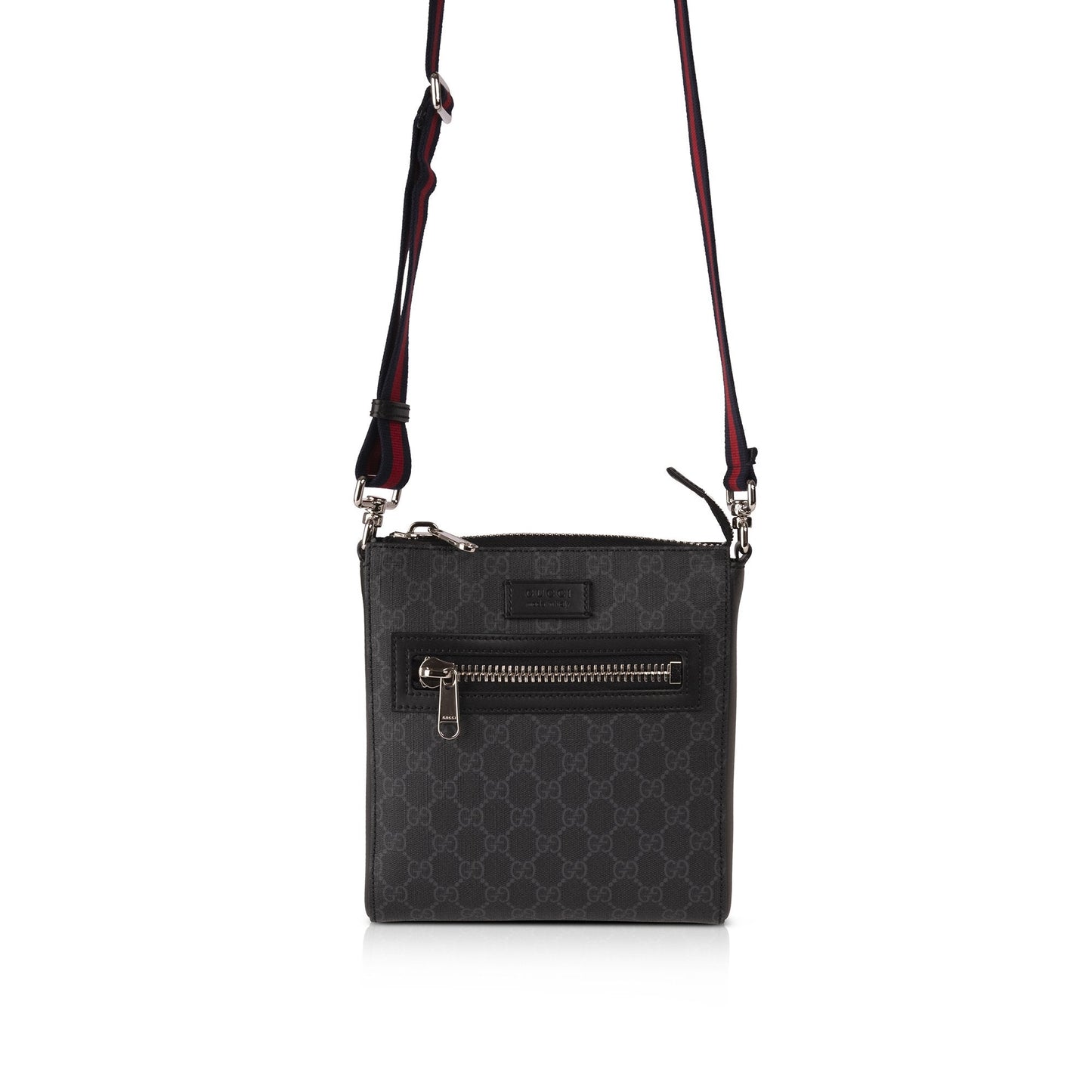 Gucci Small Black GG Supreme Messenger Bag