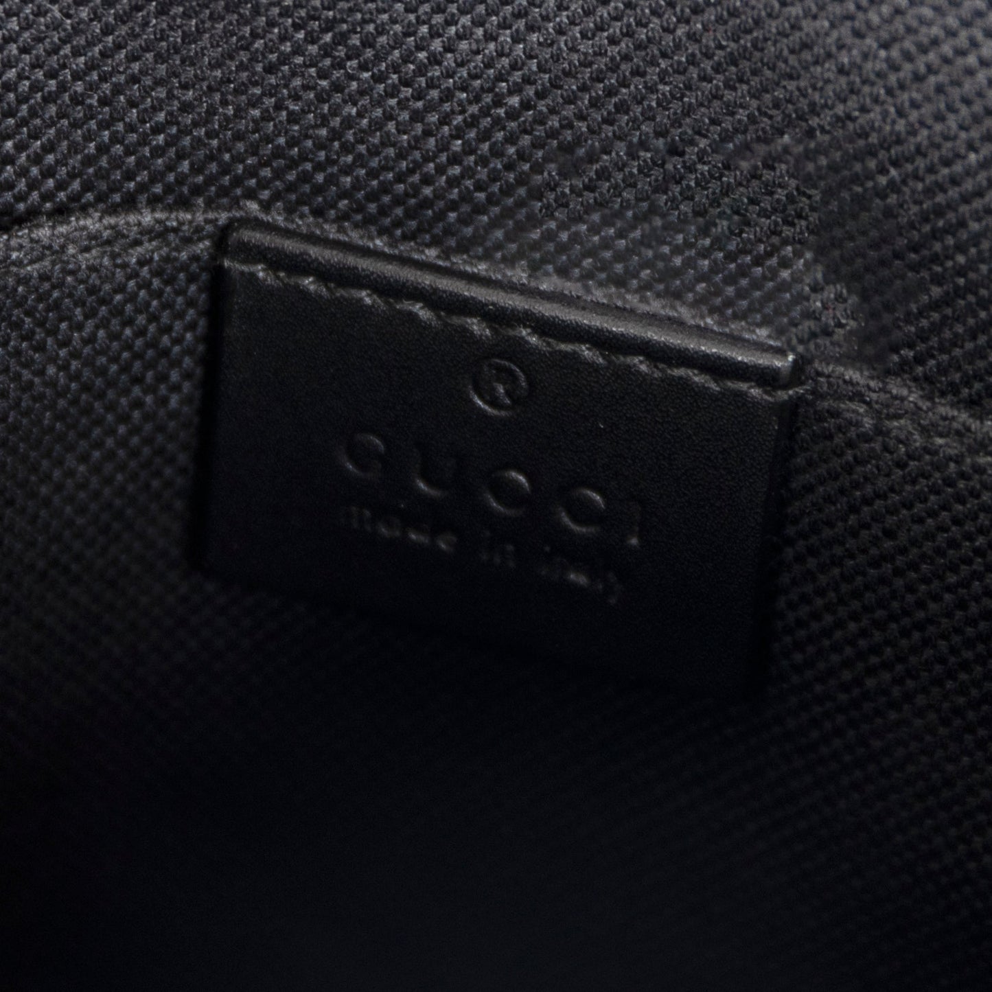 Gucci Small Black GG Supreme Messenger Bag
