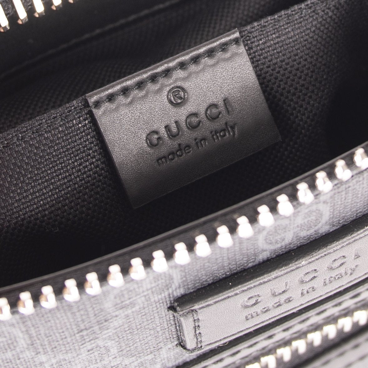 Gucci Small Black GG Supreme Messenger Bag