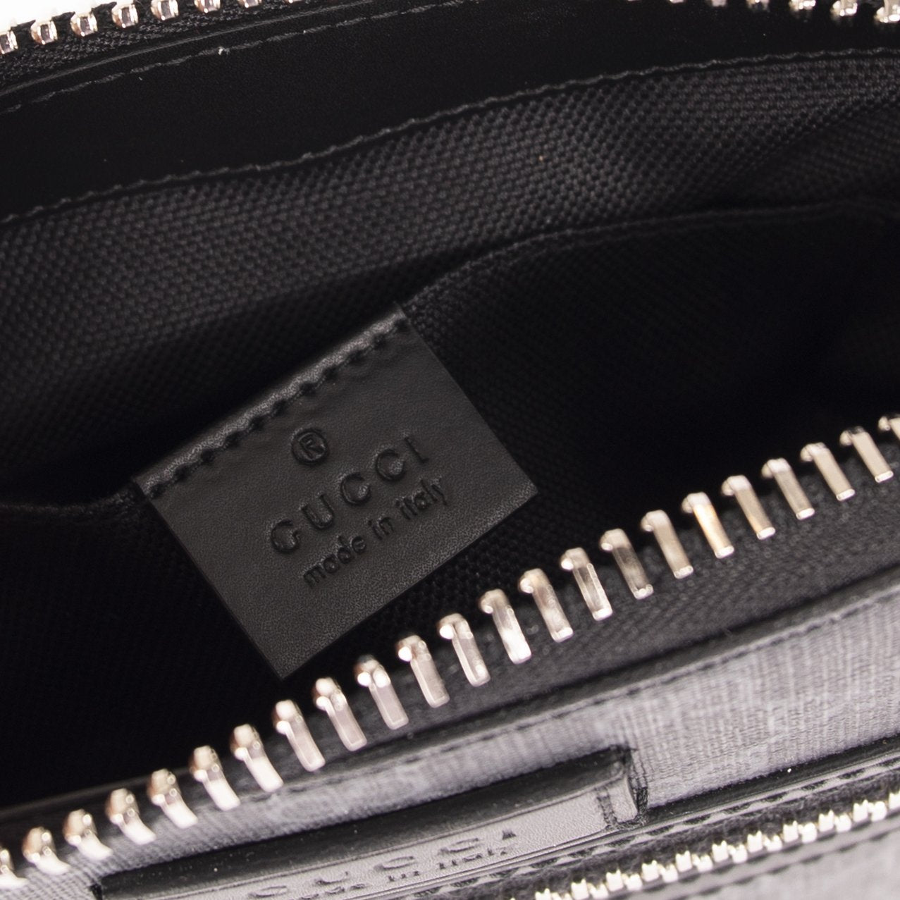 Gucci Small Black GG Supreme Messenger Bag