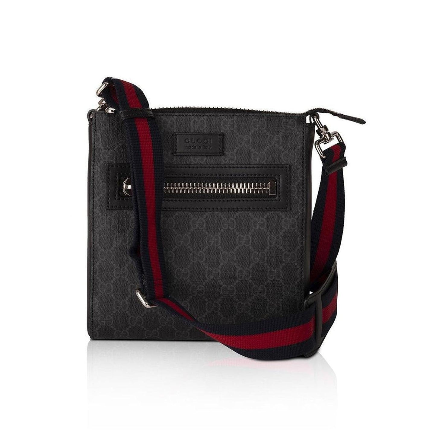 Gucci Small Black GG Supreme Messenger Bag