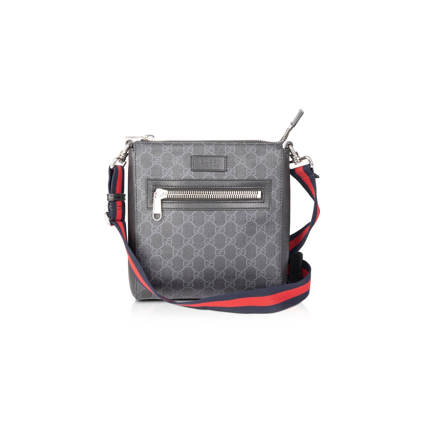 Gucci Small Black GG Supreme Messenger Bag