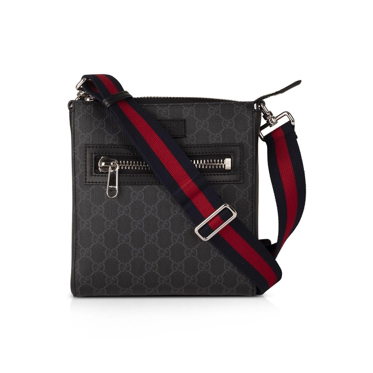 Gucci Small Black GG Supreme Messenger Bag