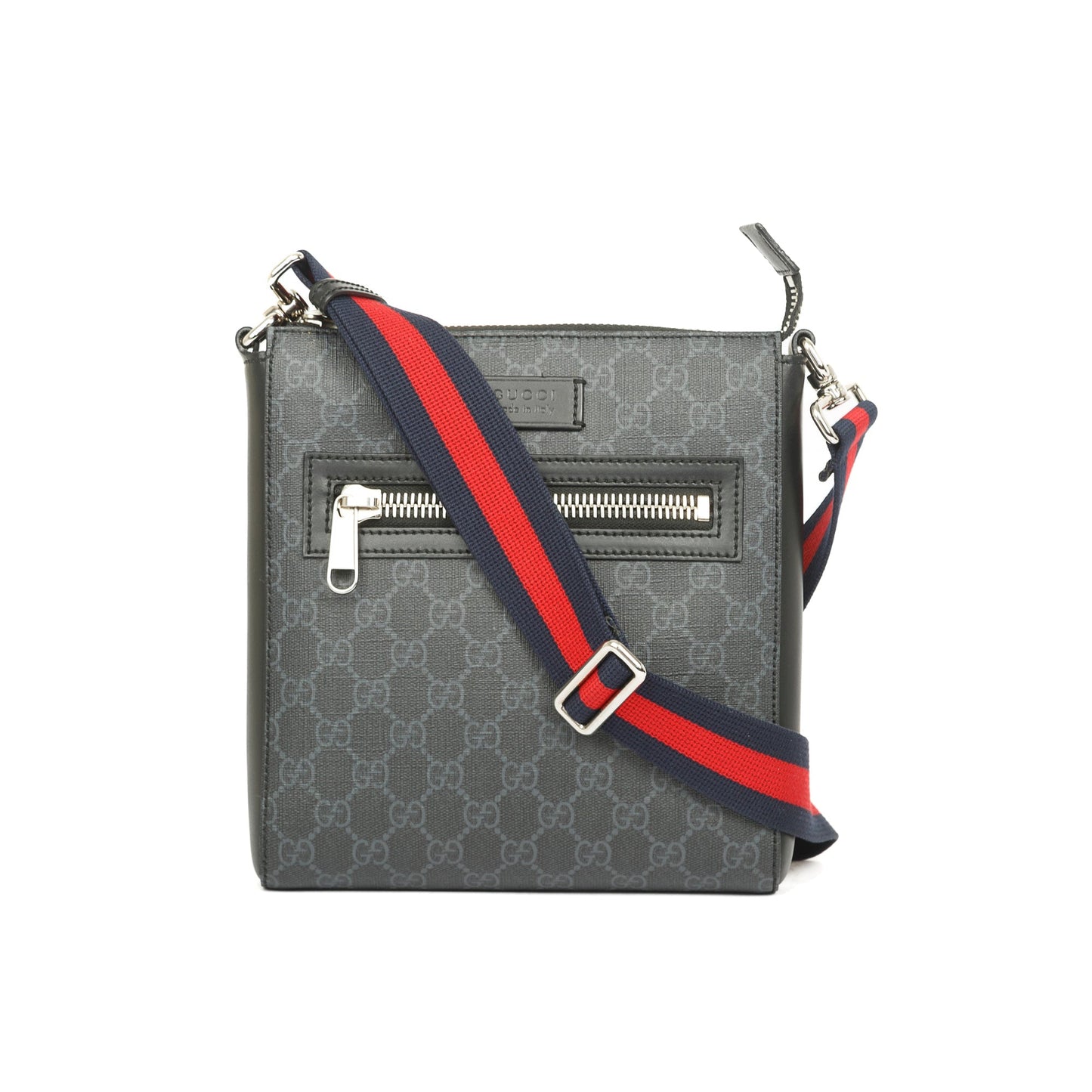 Gucci Small Black GG Supreme Messenger Bag