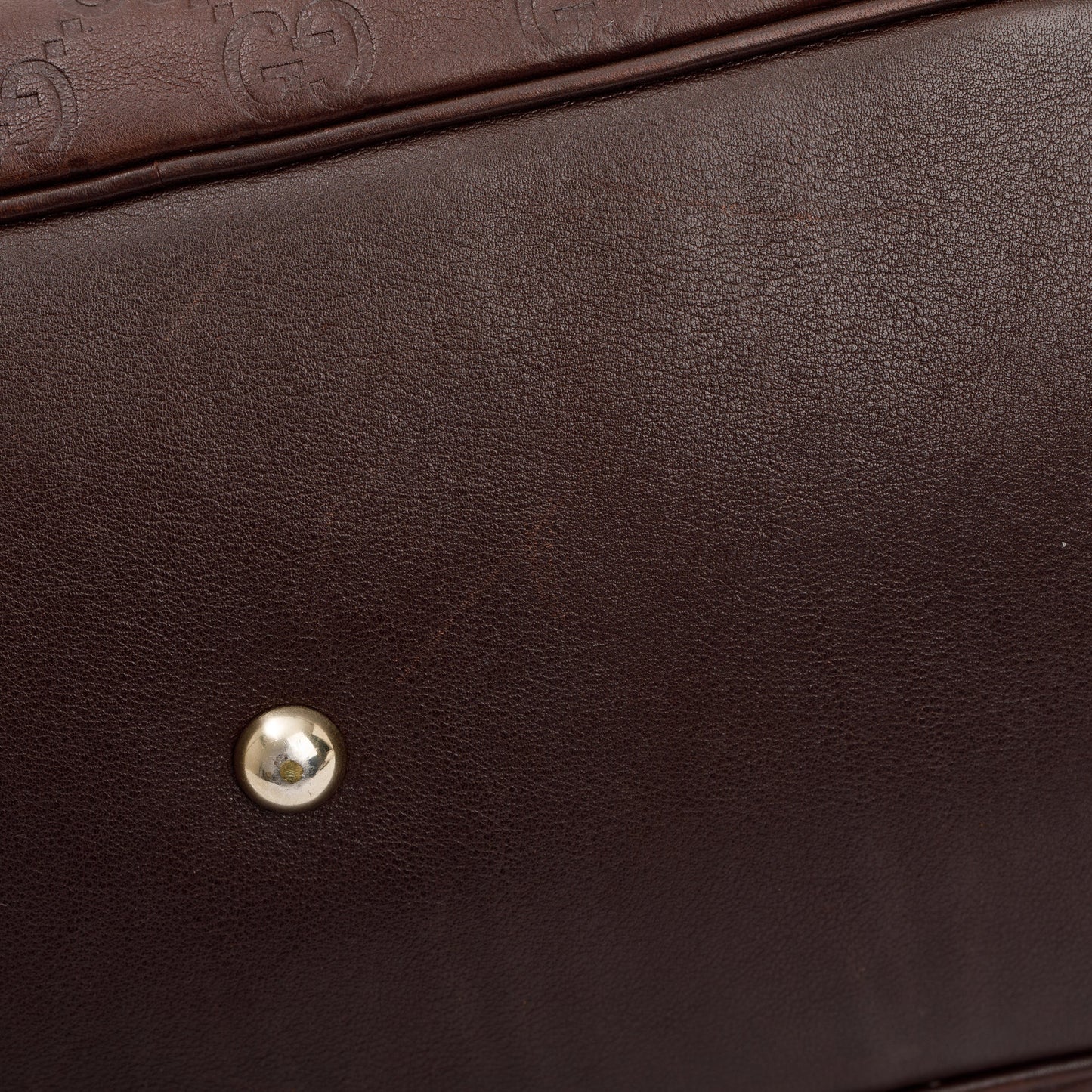 Gucci Small Brown Signature GG Leather Princy Boston Bag