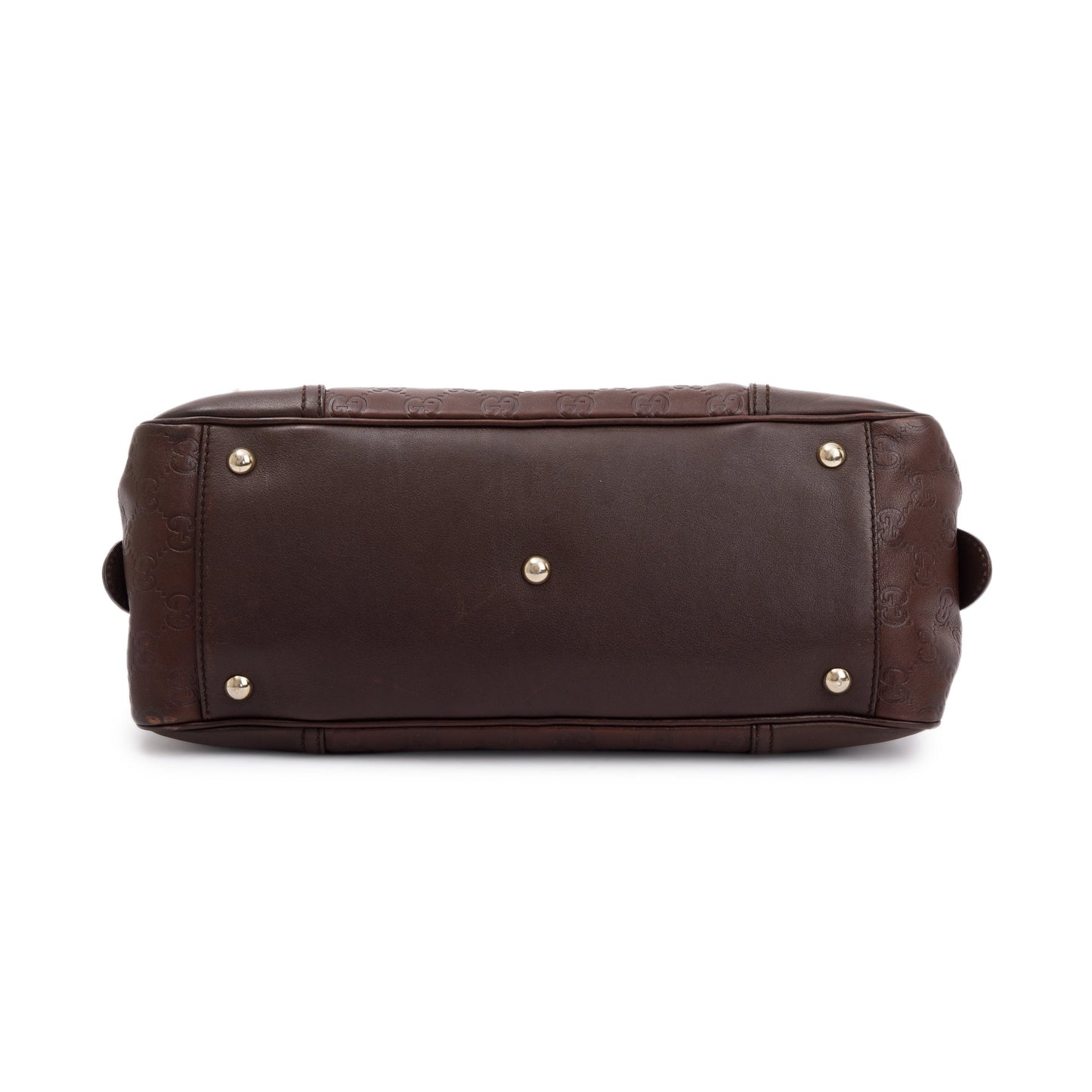 Gucci Small Brown Signature GG Leather Princy Boston Bag