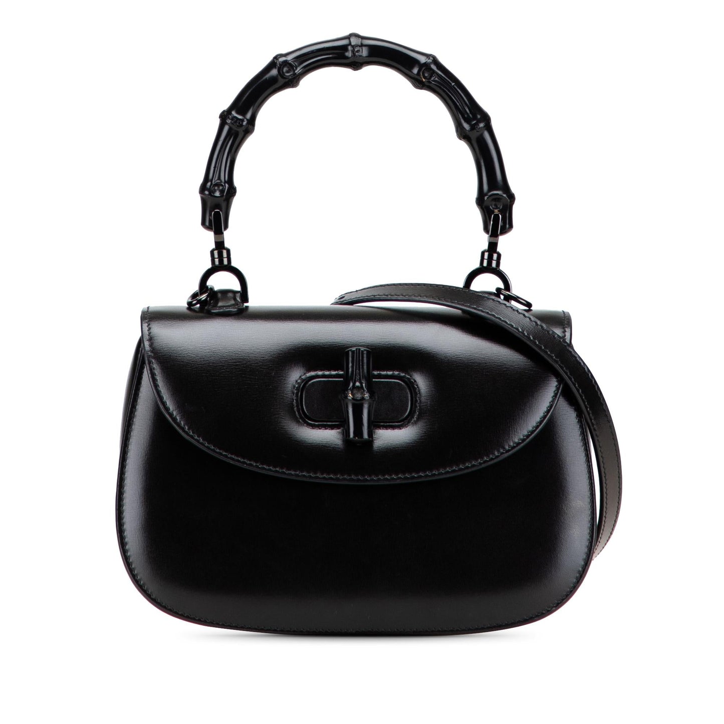 Gucci Small Calfskin 1947 Bamboo Top Handle Bag