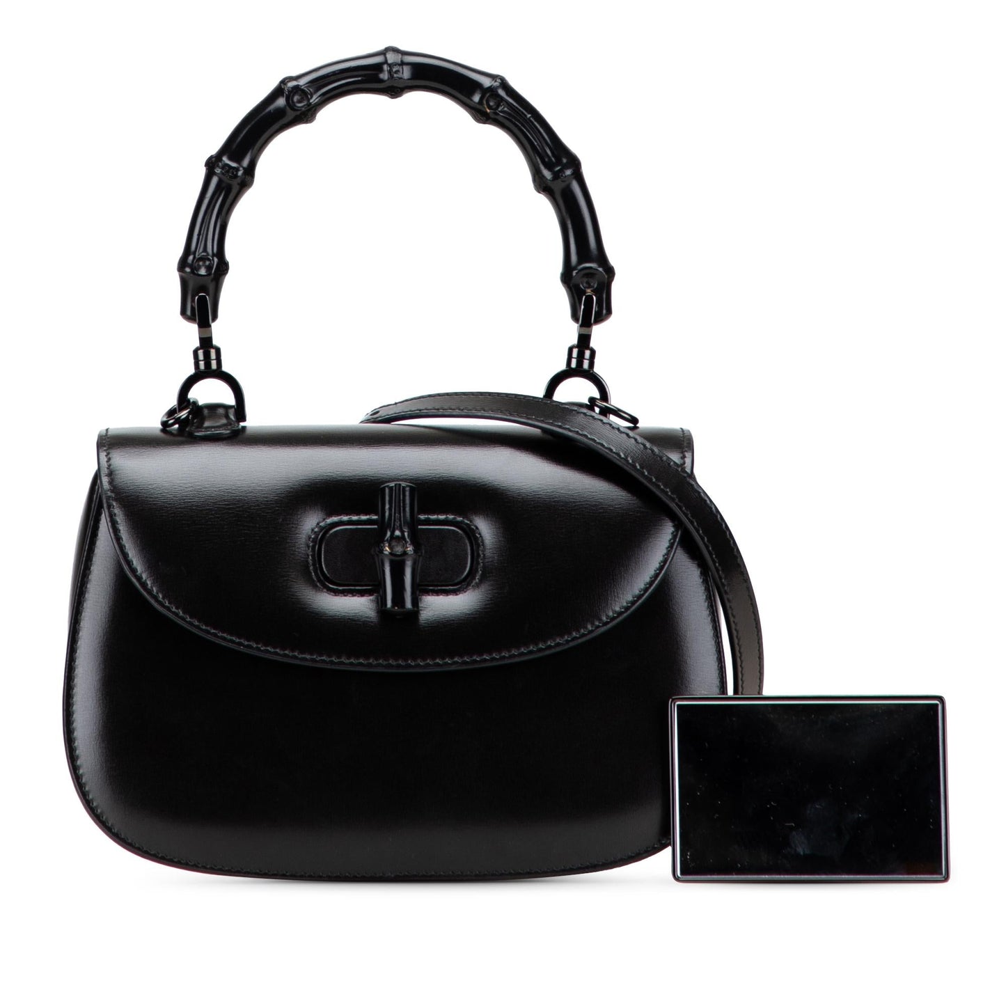 Gucci Small Calfskin 1947 Bamboo Top Handle Bag