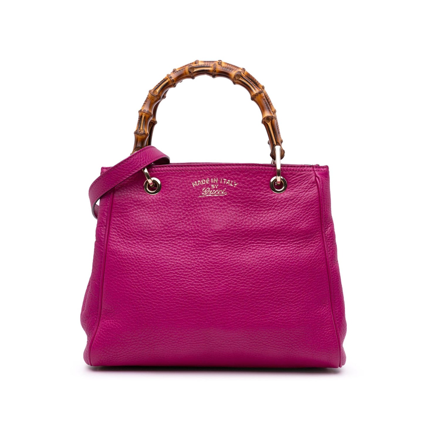 Gucci Small Calfskin Bamboo Shopper Satchel