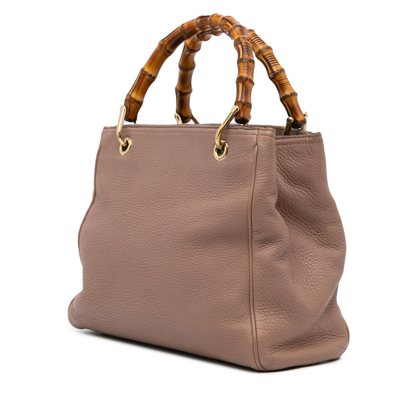 Gucci Small Calfskin Bamboo Shopper Satchel