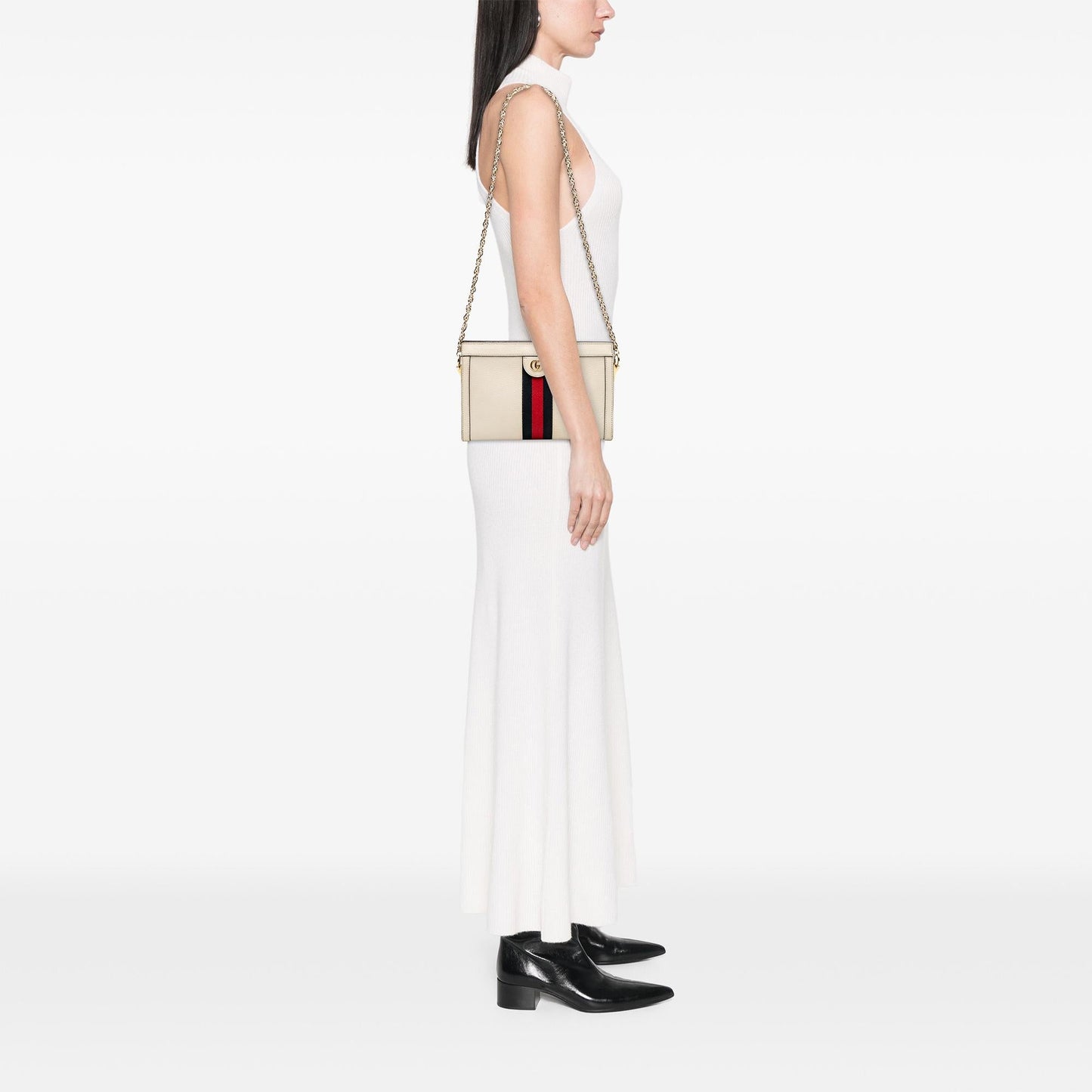 Gucci Small Calfskin Ophidia Chain Crossbody