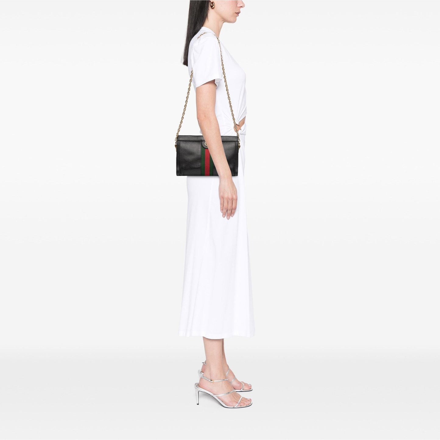 Gucci Small Calfskin Ophidia Chain Crossbody