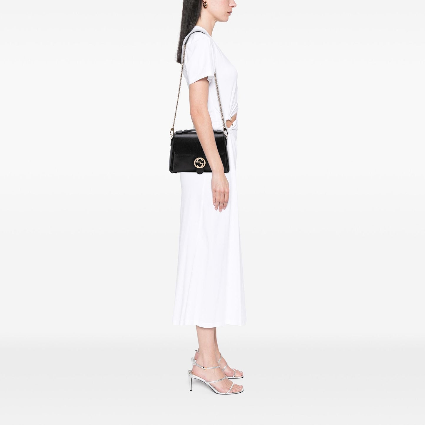 Gucci Small Dollar Calf Interlocking G Satchel