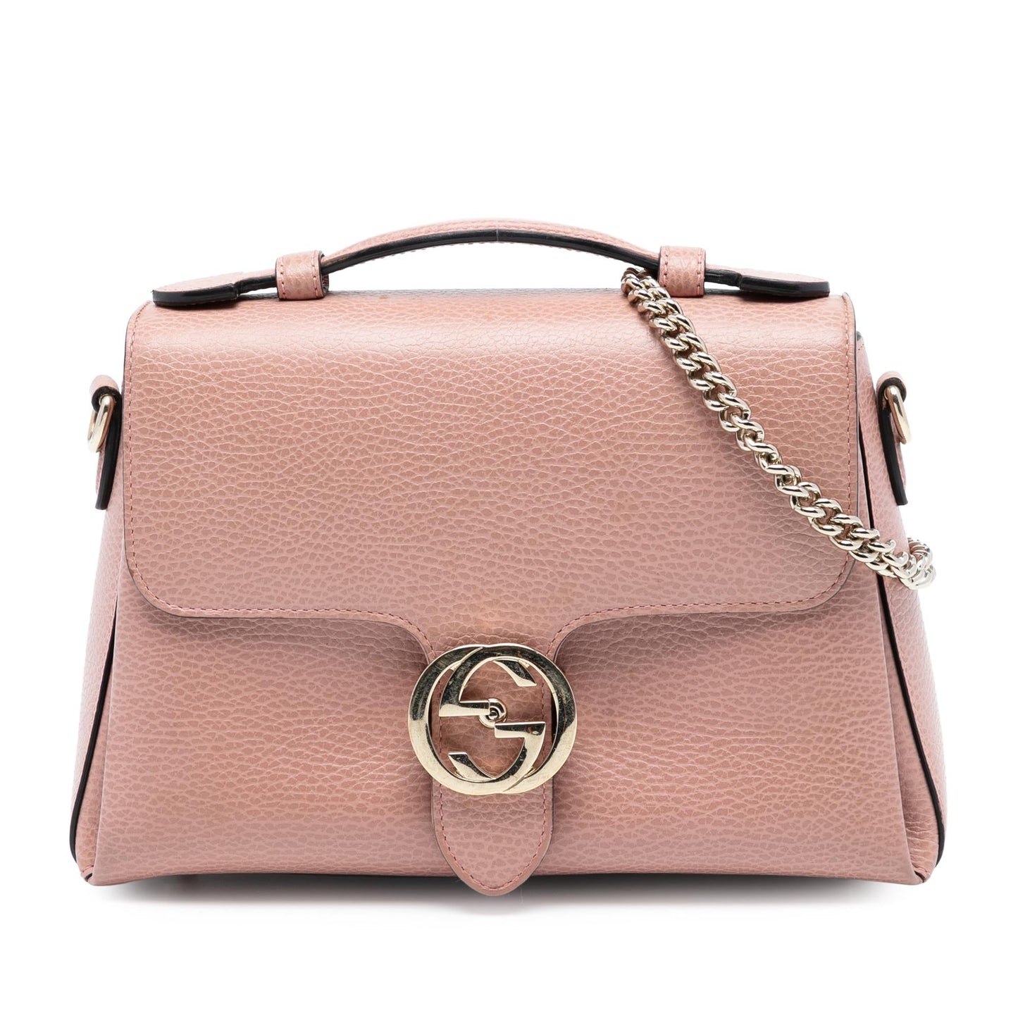 Gucci Small Dollar Calfskin Interlocking G Satchel