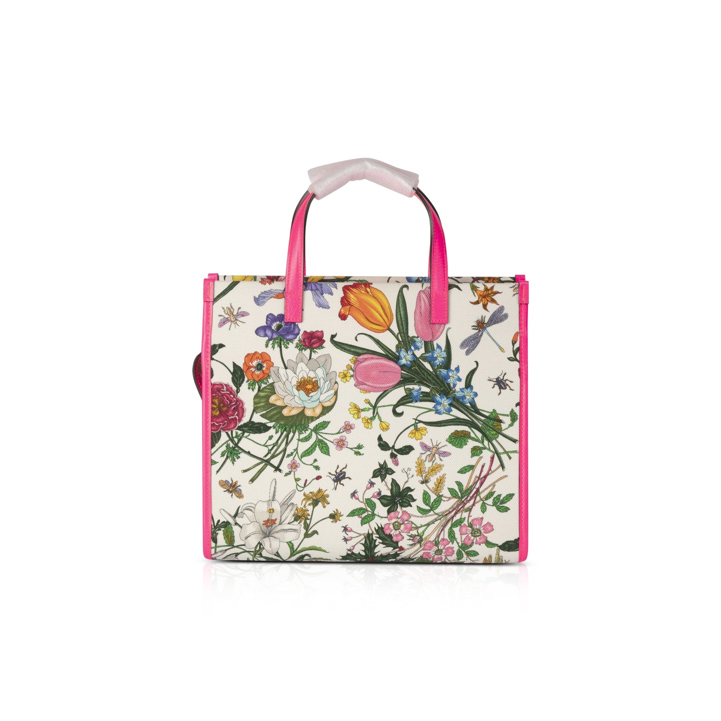 Gucci Small Flora Canvas Convertible Open Tote